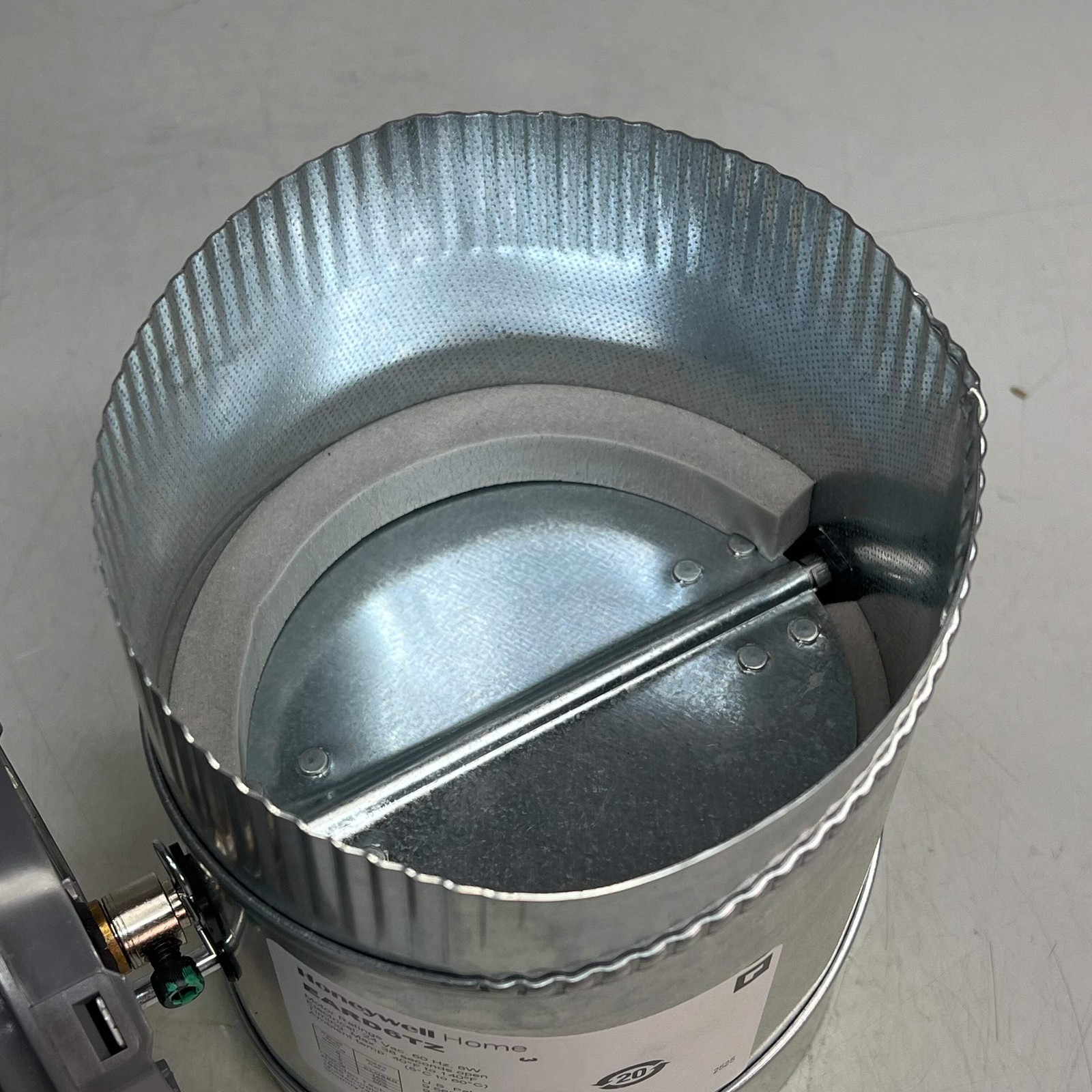HONEYWELL Steel TrueZONE Motorized Fresh Air Damper 6″ 24V Chrome EARD6TZ