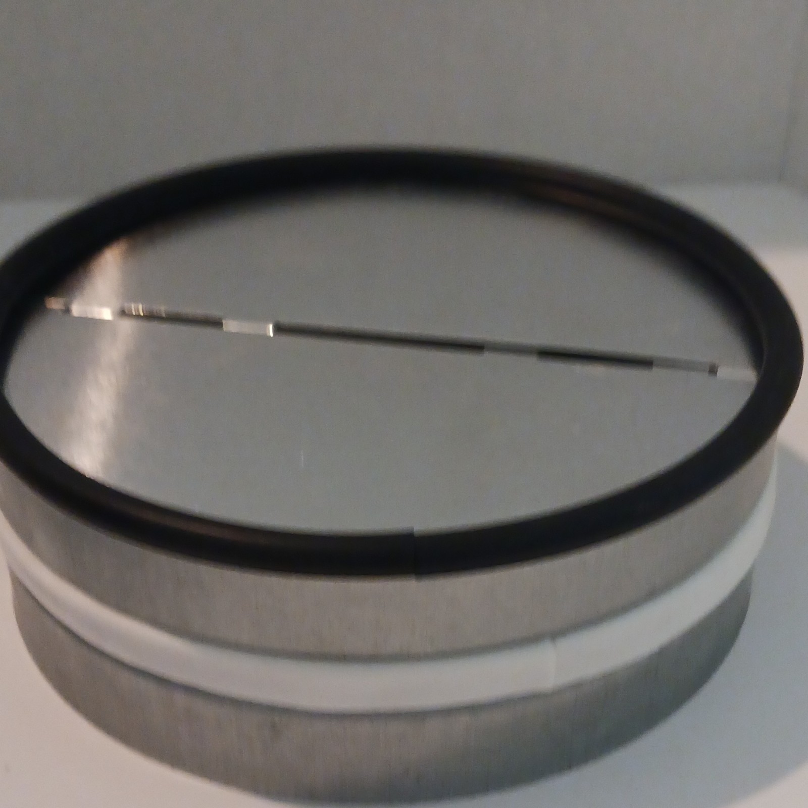 nevereest RKI 6 in Stainless Steel Round Inline Spring Loaded Backdraft Damper