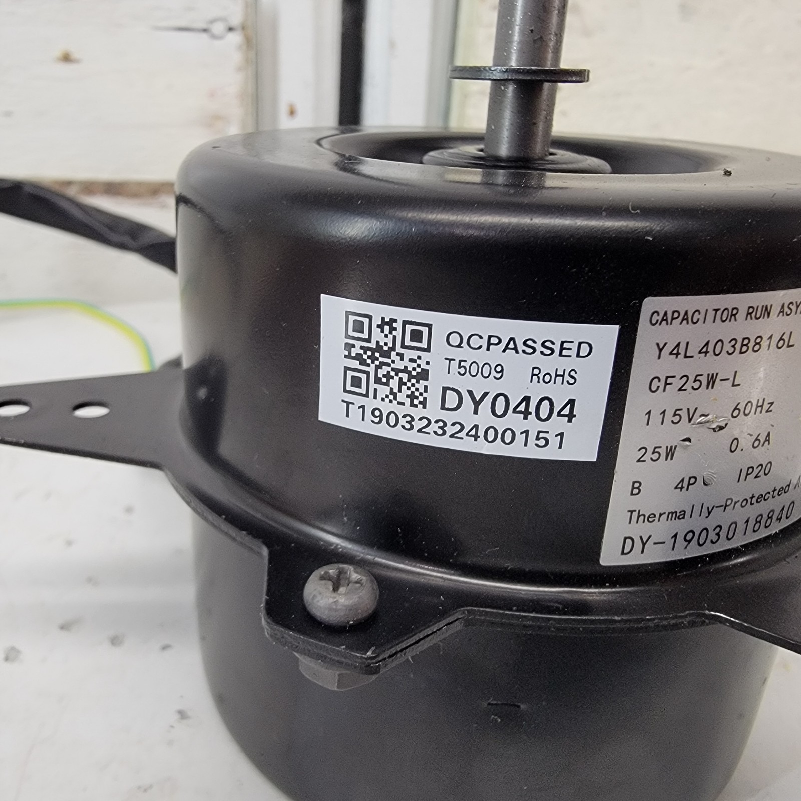 Broad-Ocean CF25W-L A/C Blower Motor Fan Wheel Assembly 115V 25W Y4L403B816L