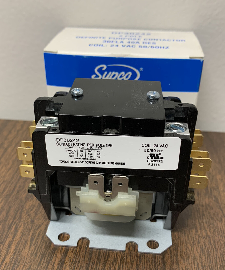 SUPCO CONTACTOR 30A 24V 2-POLE DP30242