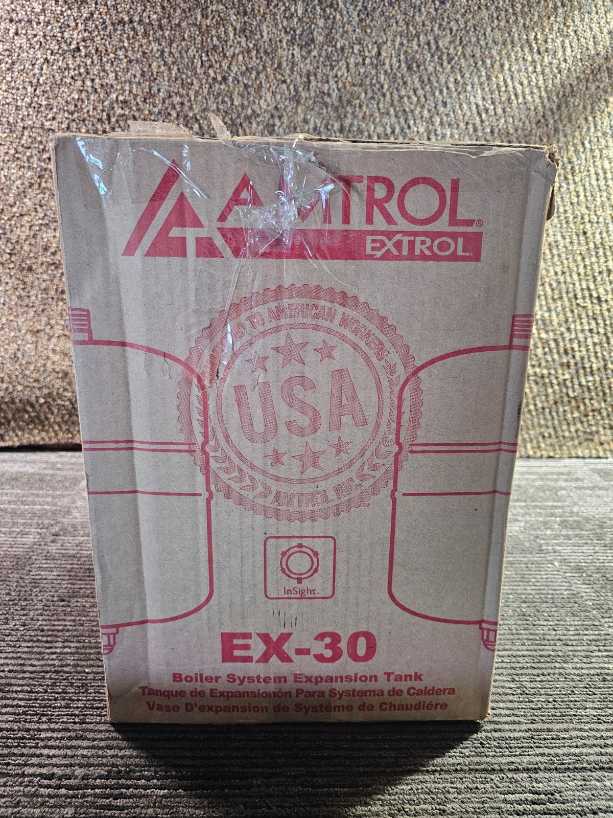 Amtrol Extrol EX-30 4.4 Gallon In-Line Hydronic Expansion Tank 240 Degrees F