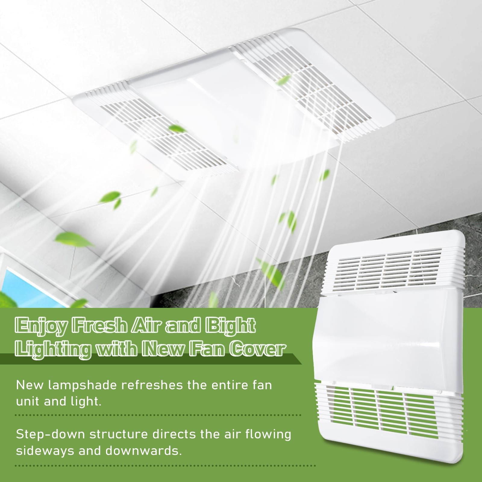 Fan Grille Lens for Broan Nutone 763RL 769RL Bathroom Exhaust Cover