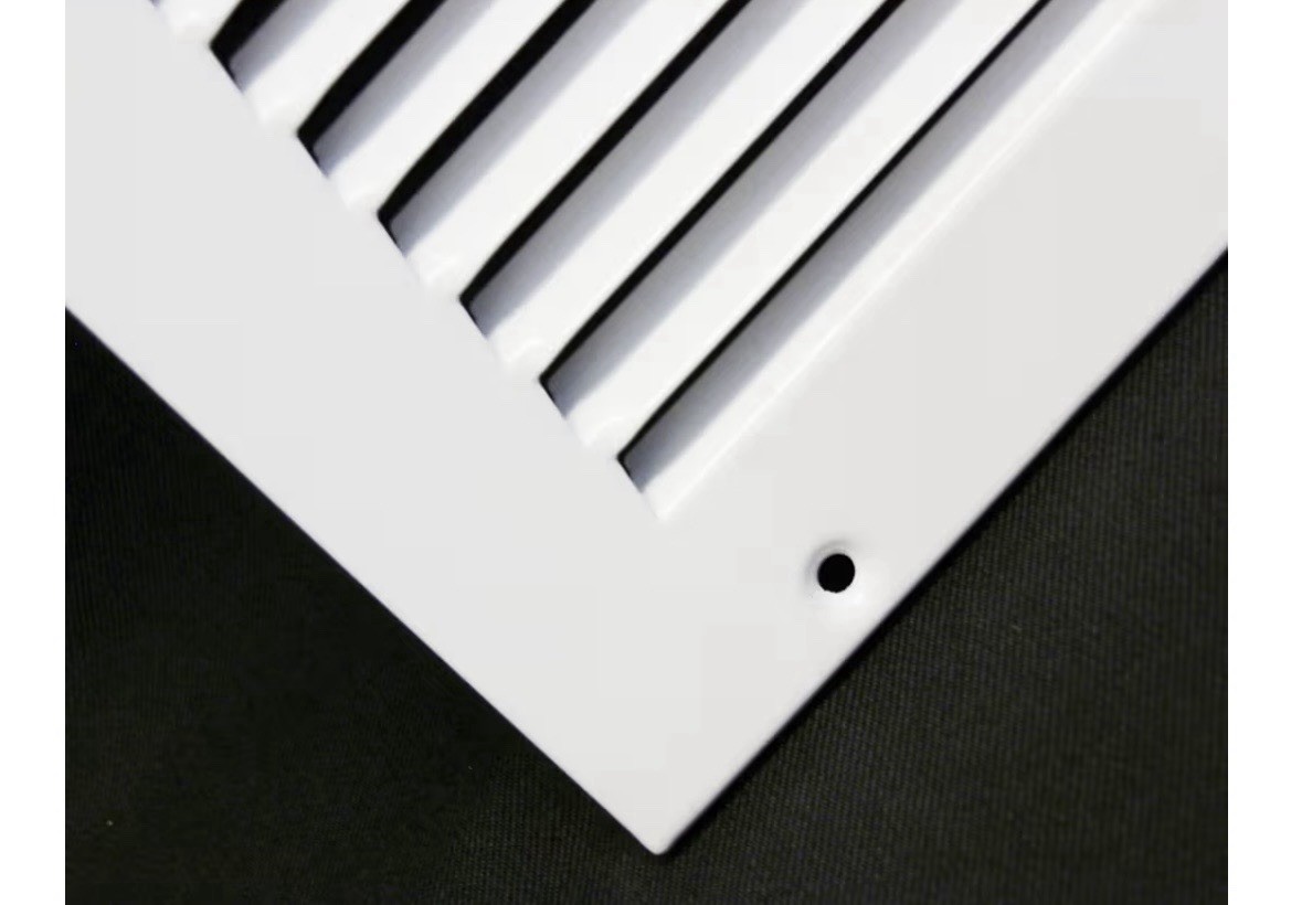 HVAC Premium White 30x8in Steel Return Air Grille Vent Cover Sidewall