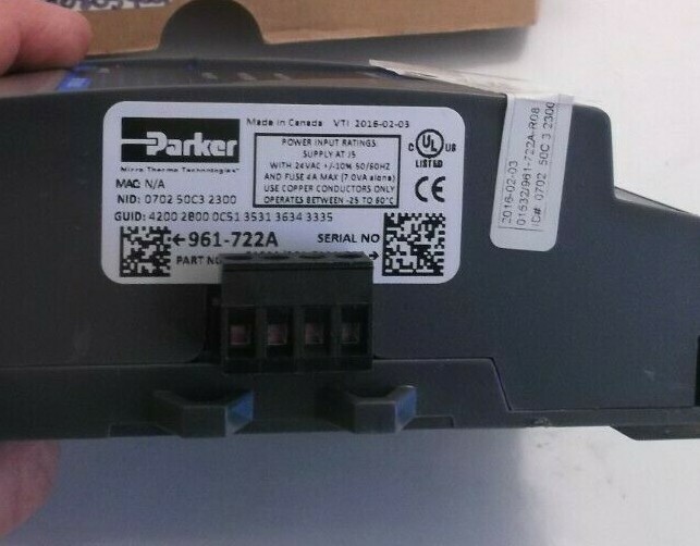 PARKER MT-722A / 961-722A Programmable Controller (HUSSMANN 2H08054001)