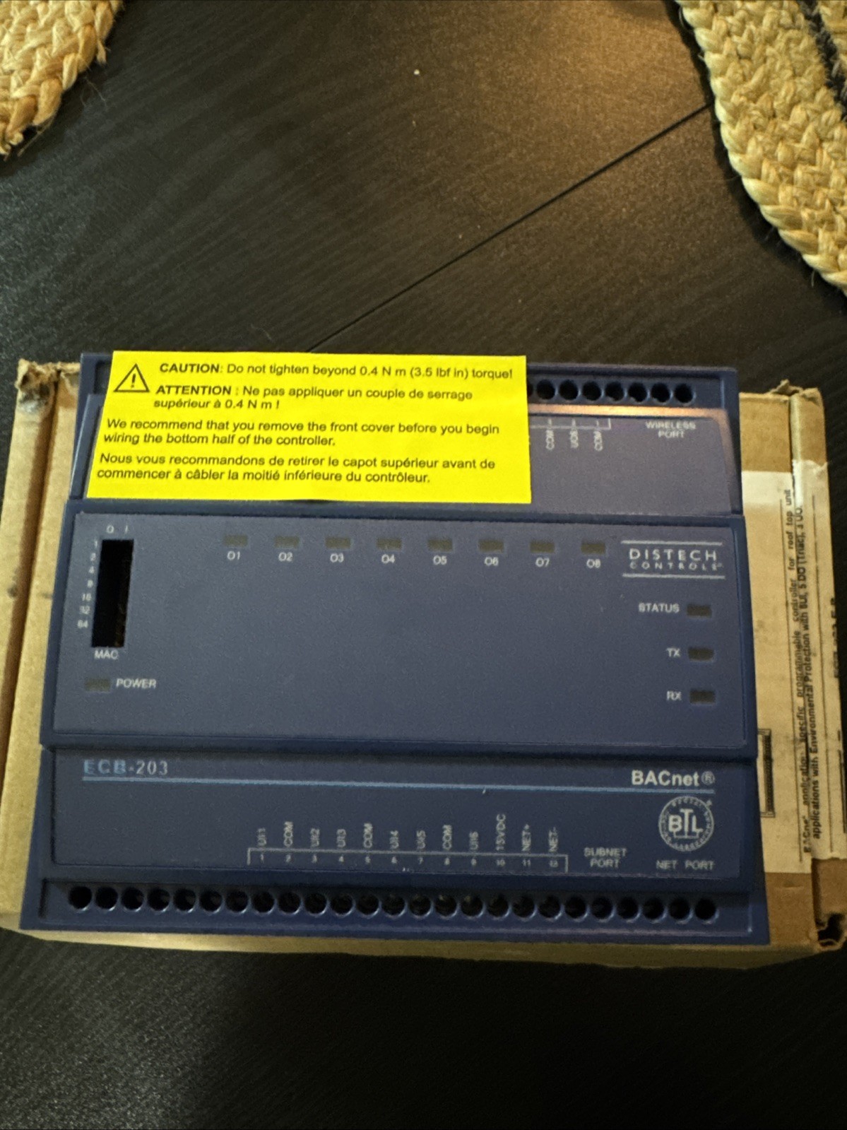 Distech ECB-203 E.P. CDIB-203E-00BACnet ProgrammableControllerNewOpenBox 2024W32