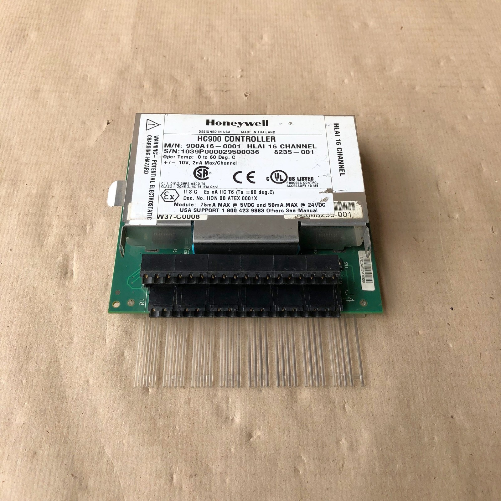 HONEYWELL HC900 CONTROLLER HLAI 16 CHANNEL 900A16-0001