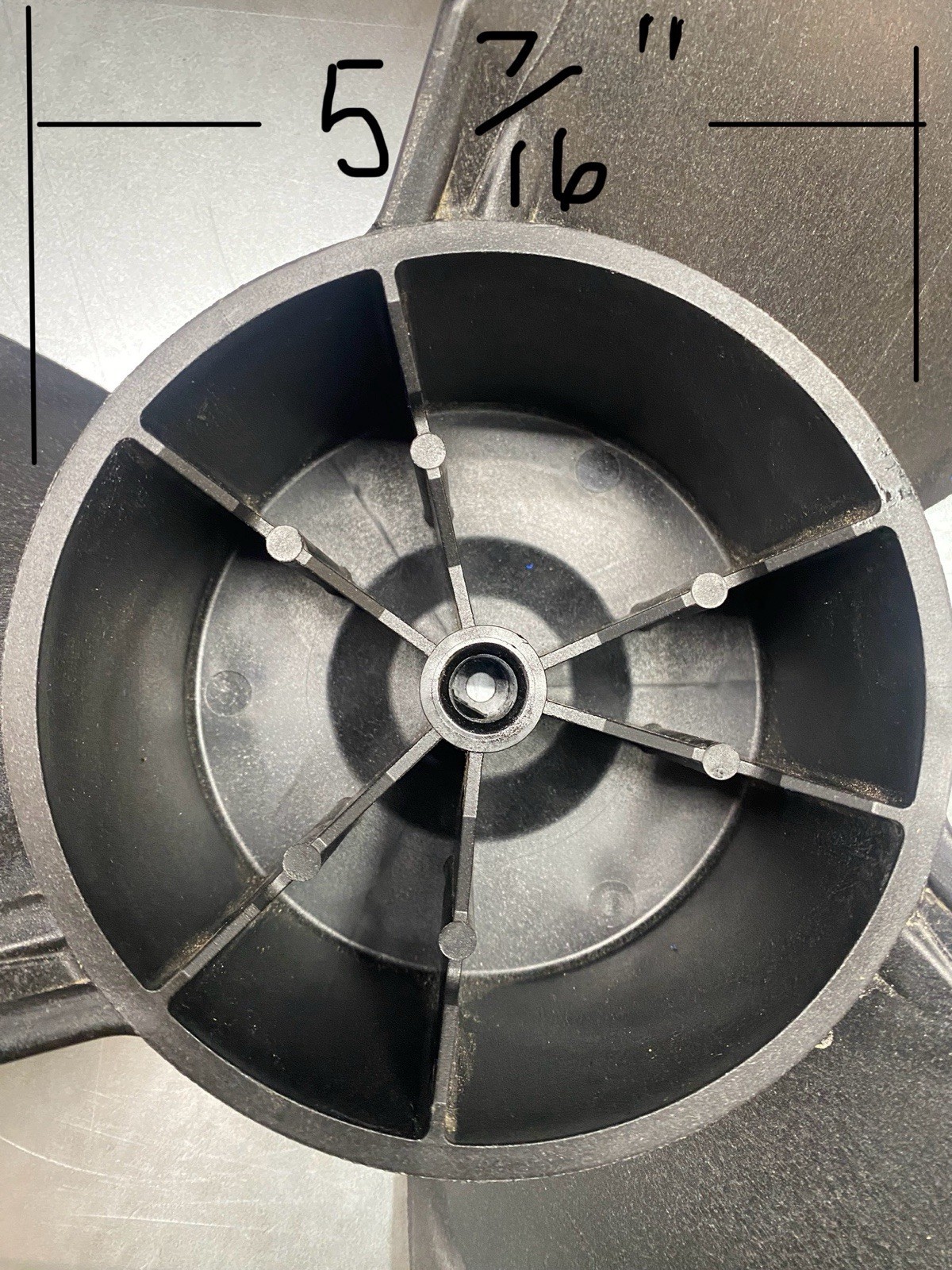Replacement Condenser Fan Blade. Daikin/Mitsubishi Style. Solid Plastic.