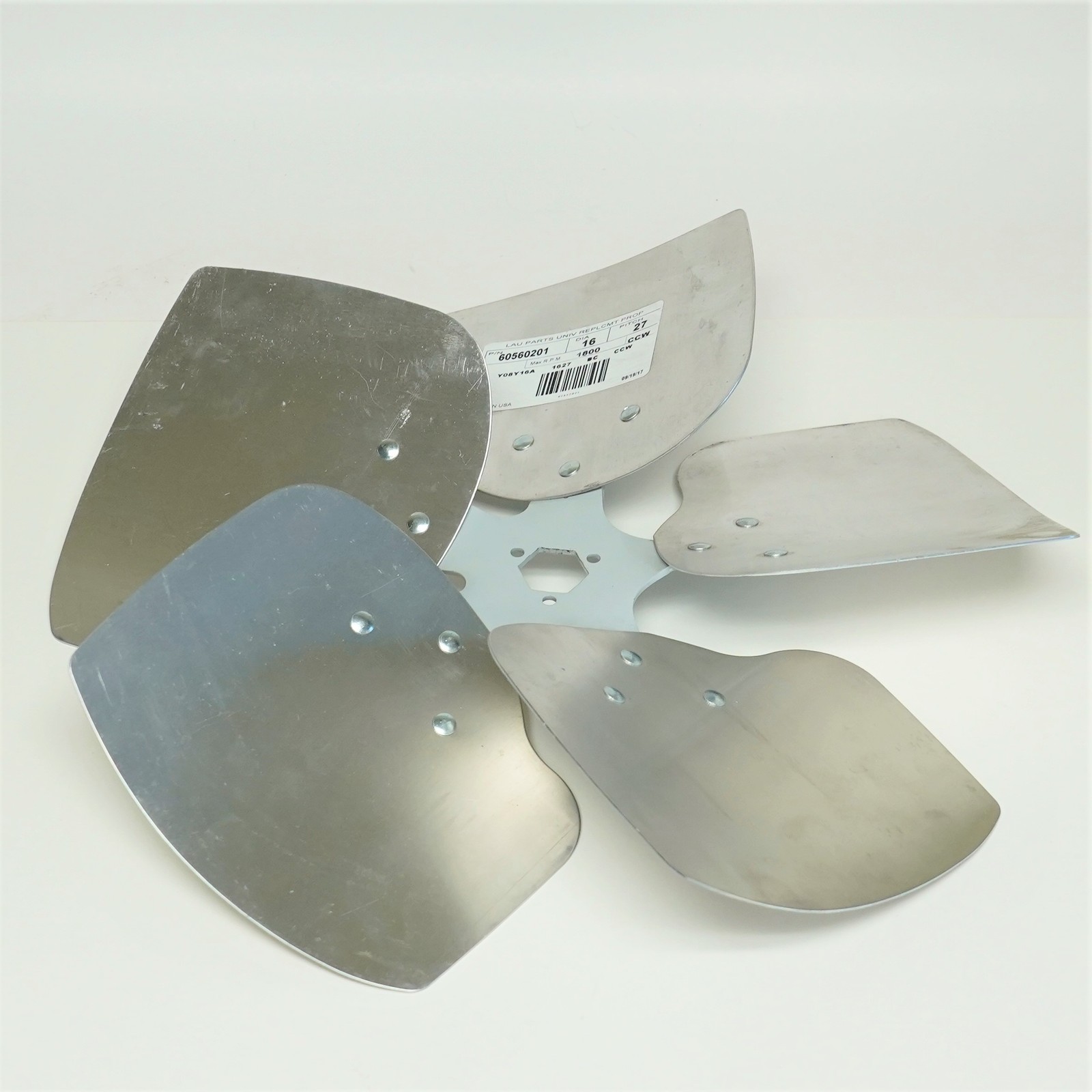 Lau 60560201 16″ Fan Blade CCW Rotation 27 Degree Pitch 5 Blades