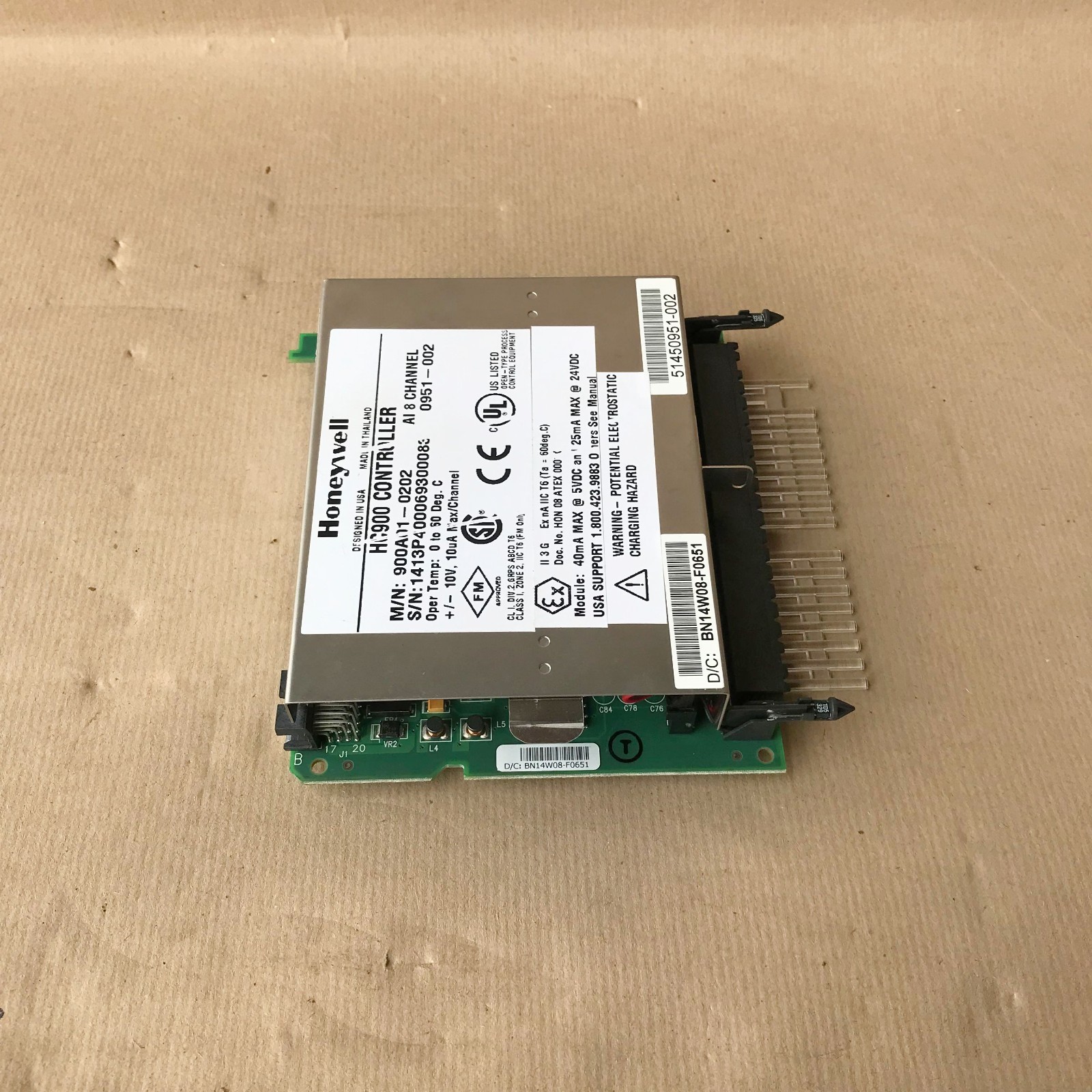 HONEYWELL HC900 CONTROLLER 8-CHANNEL 900A01-0202