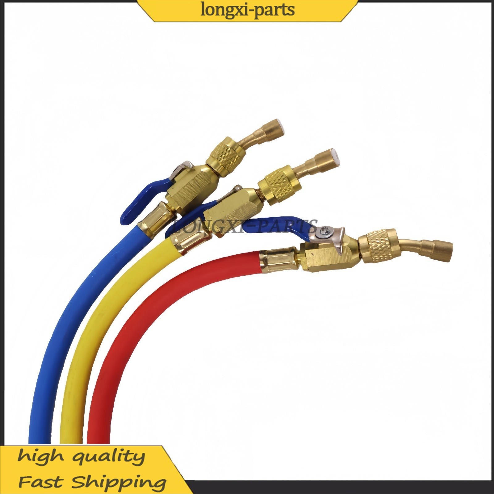 Fits R-410A Refrige 3Pack 29986 Plus II 1/4″ Hose with Compact Ball Valve 72″ US