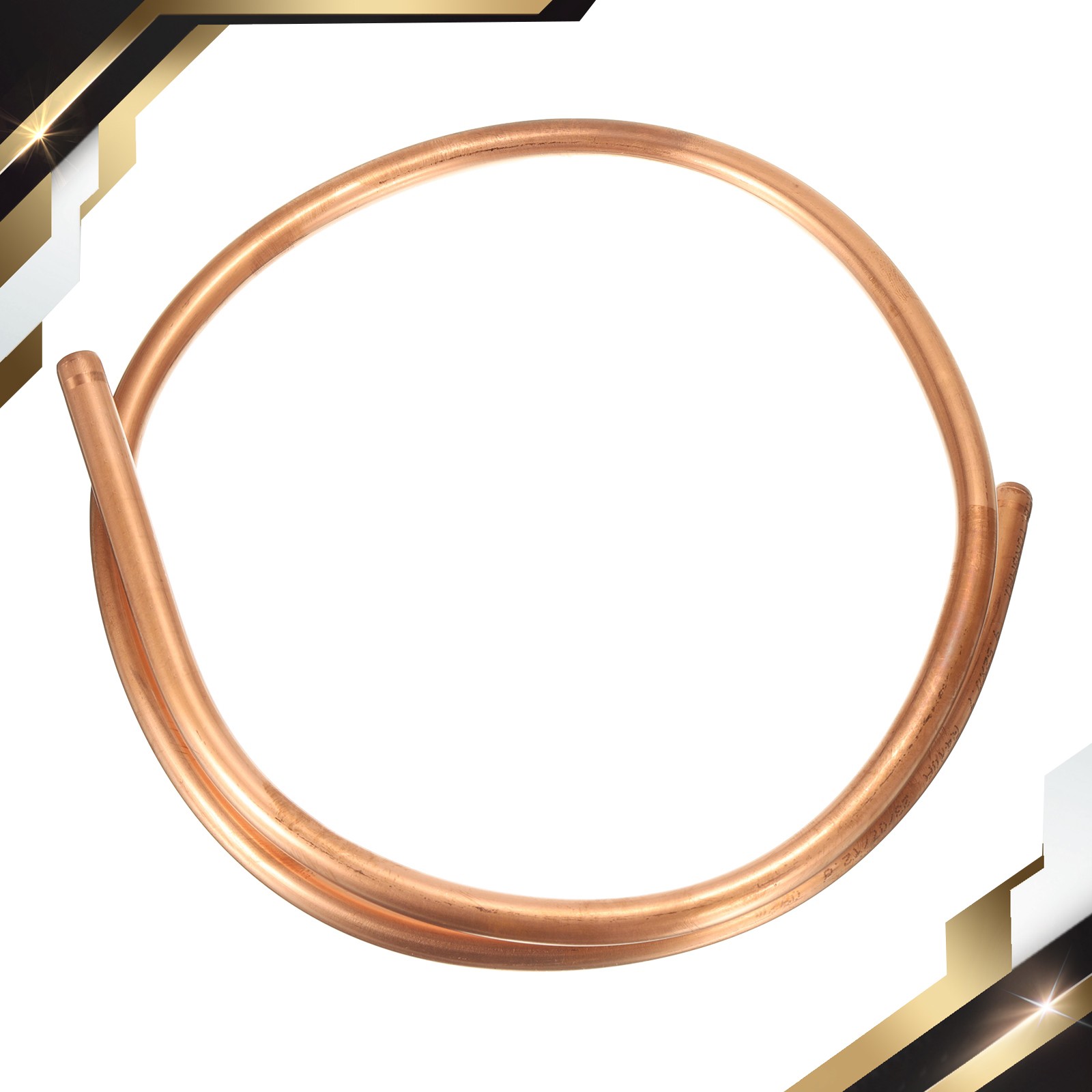 Copper Tube 3/8″ OD x 3Ft 1/32″ T Refrigeration Pipe Seamless Hollow Metal Soft