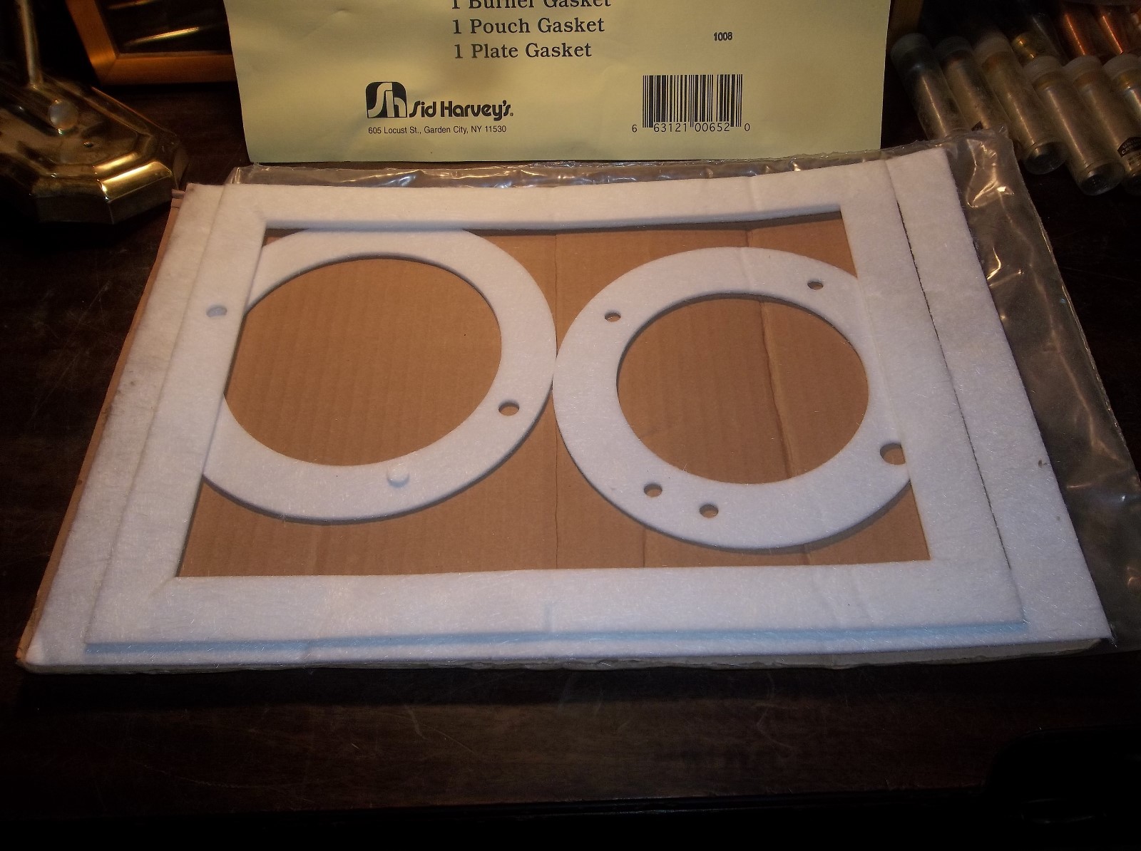 NEW SID HARVEY MILLER FURNACE BOILER GASKET SET KIT # 650-75