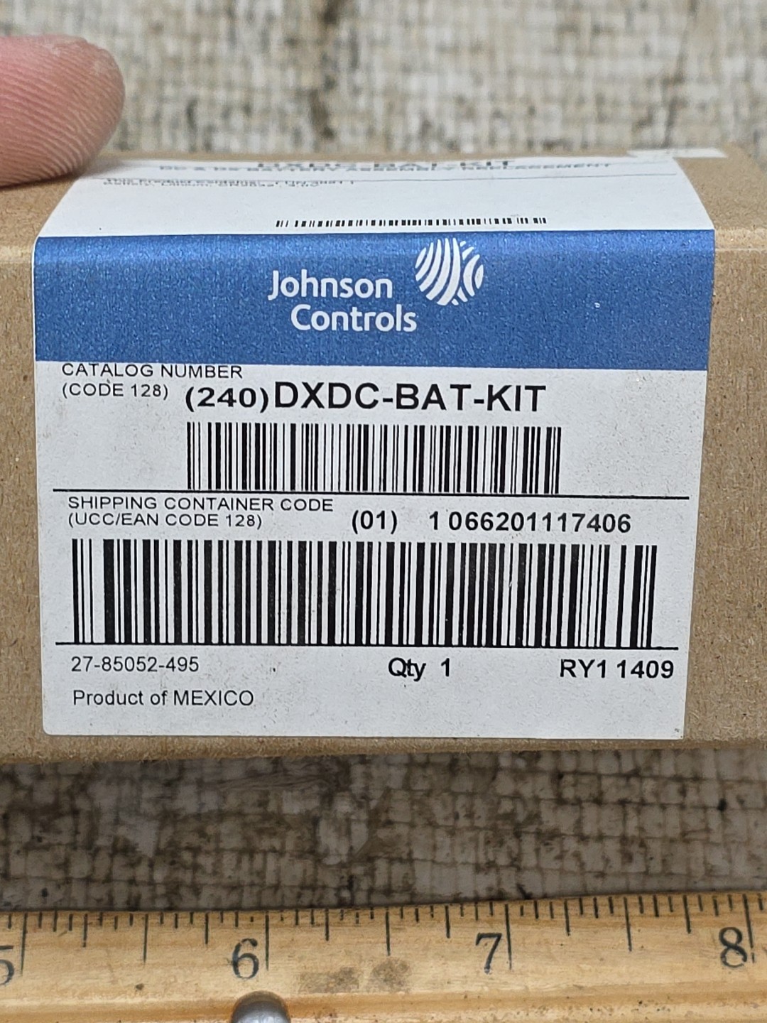 Johnson Controls DXDC-BAT-KIT, DC& DX BATTERY ASSEMBLY REPLACEMENT BRAND NEW