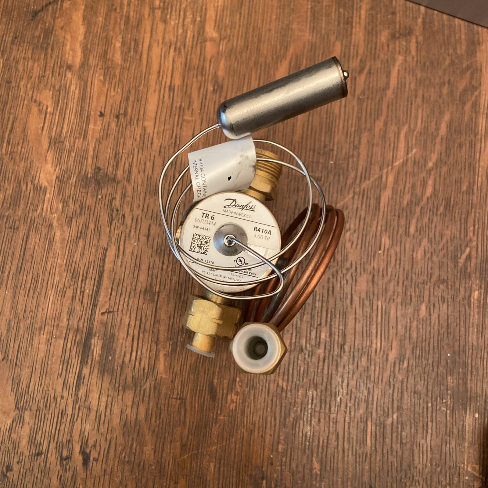 Danfoss 067U3807 Thermo. Expansion Valve TR 6 4.00 TR R410A Trane X15111657490