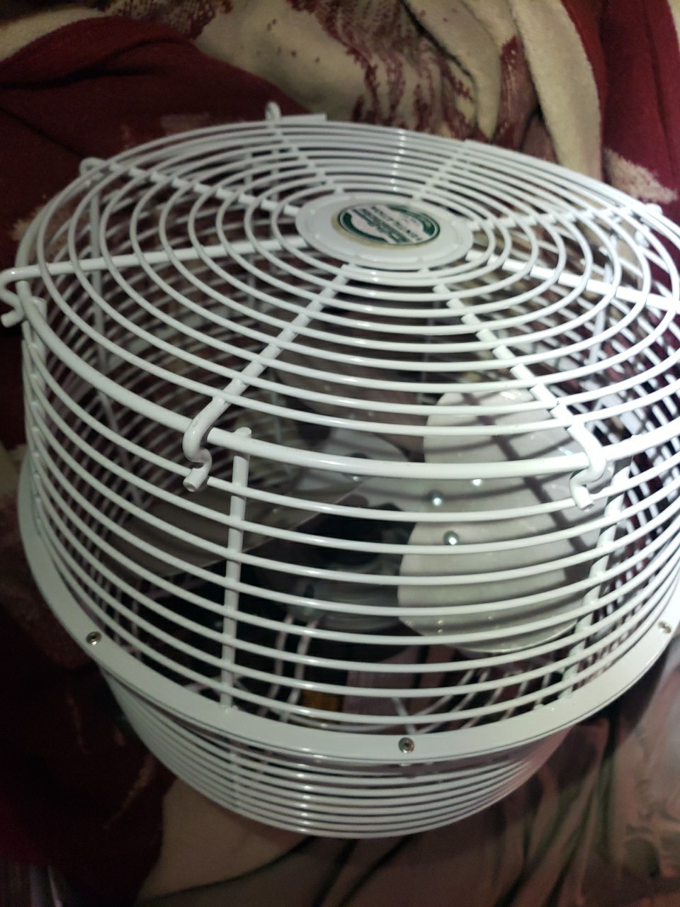 J & D 1PH S-Variable 12″ Green Breeze HAF Fan With Bracket & 10′ Cord