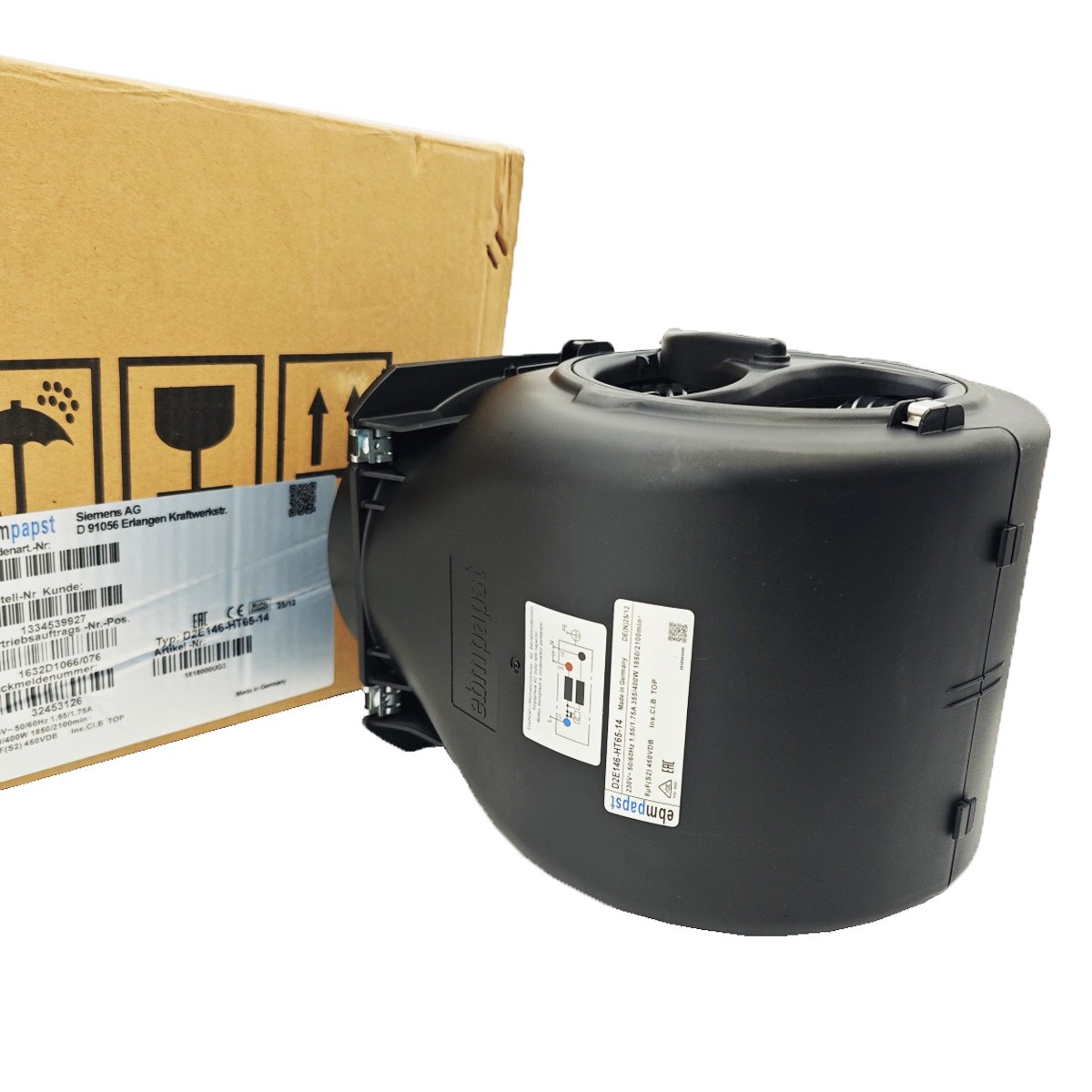New Cooling fan 230V 50/60Hz 1.55/175A 3.55/400W For ebmpapst D2E146-HT65-14
