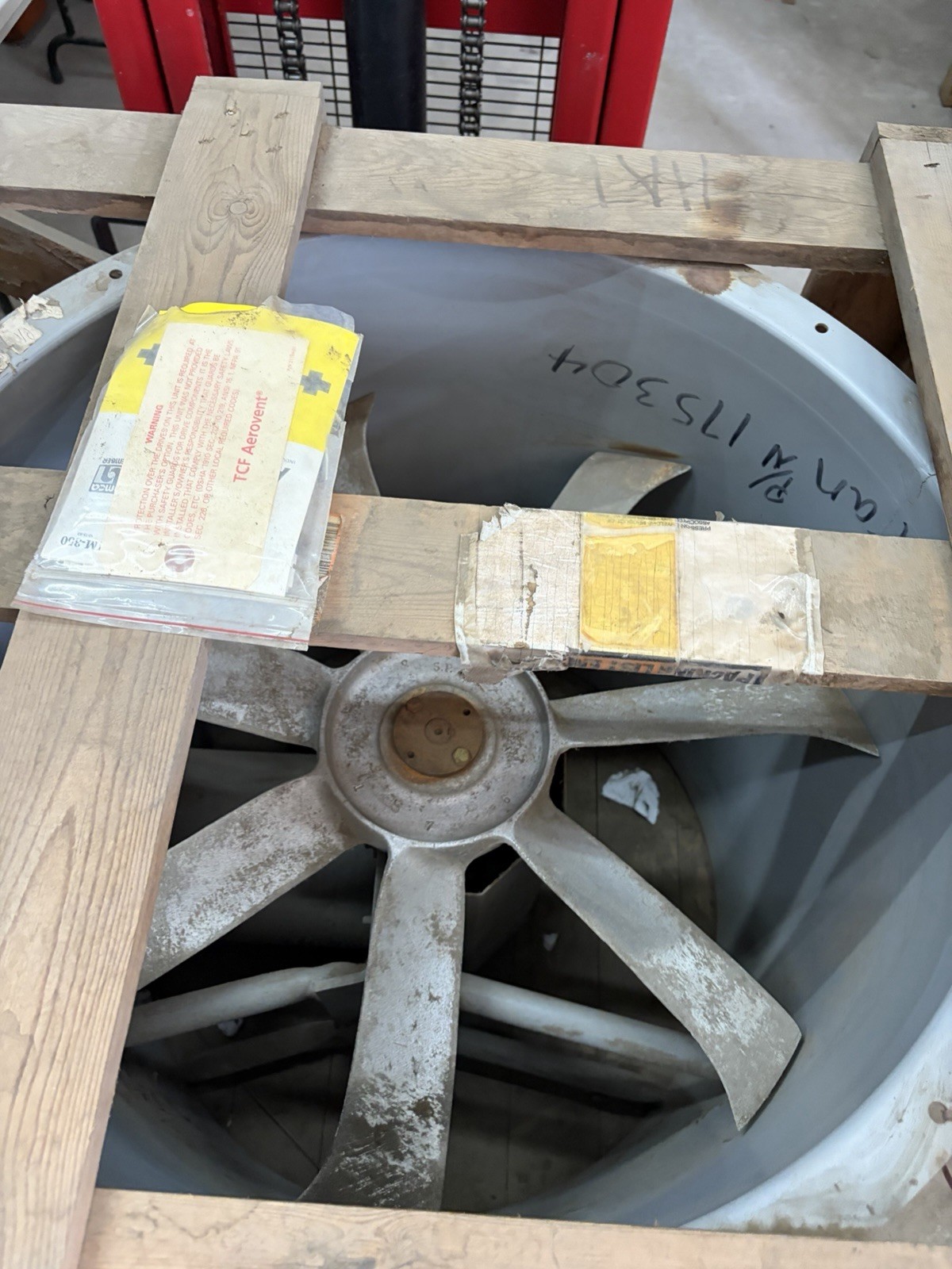 Aerovent 24S728-TABD-1411-1 Tubeaxial Exhaust Fan 1HP Industrial Ventilation Fan