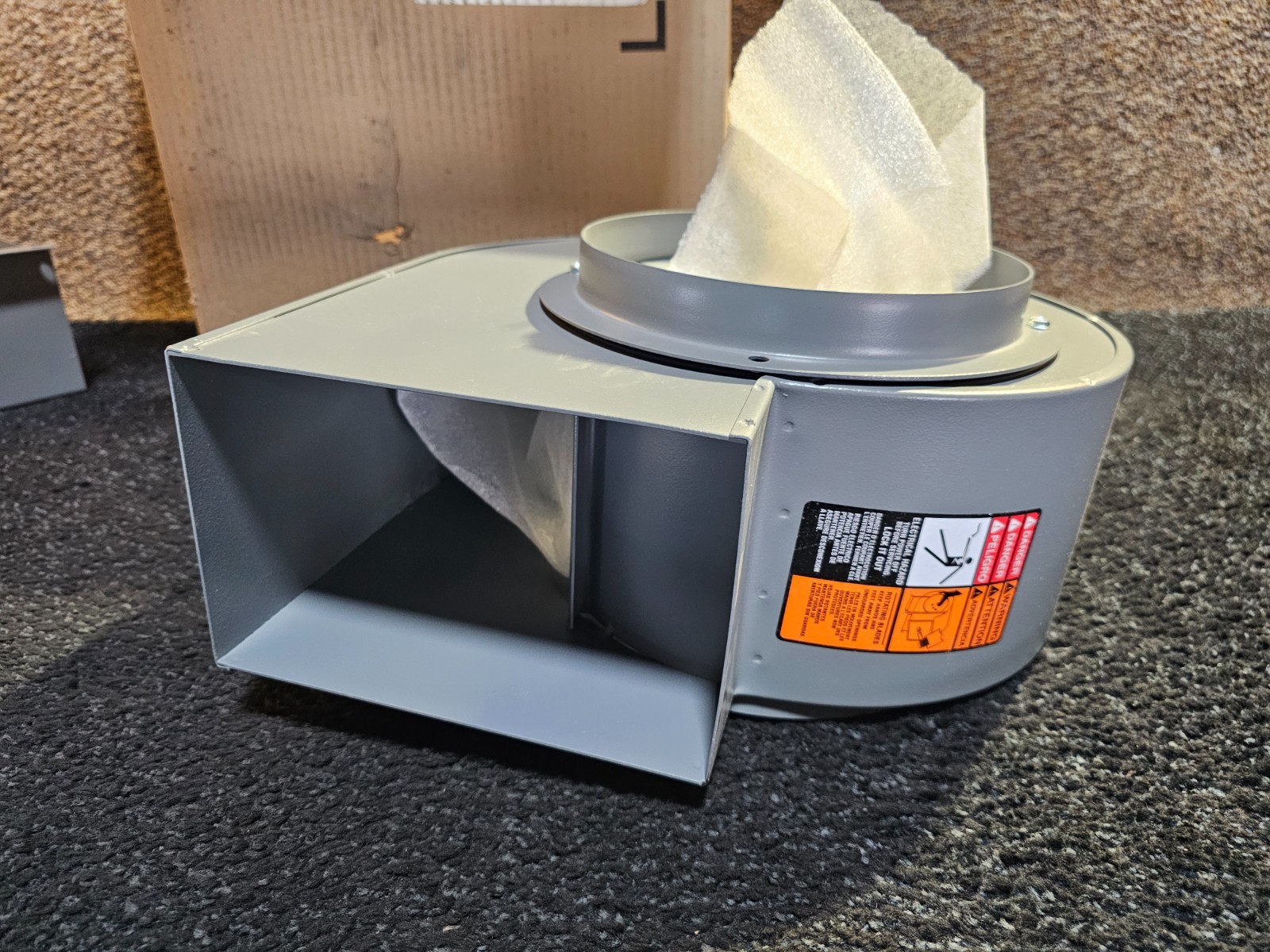 DAYTON 1C792 7 3/4 in Blower Wheel Dia, Direct Drive, For 360 CFM Airflow Steel