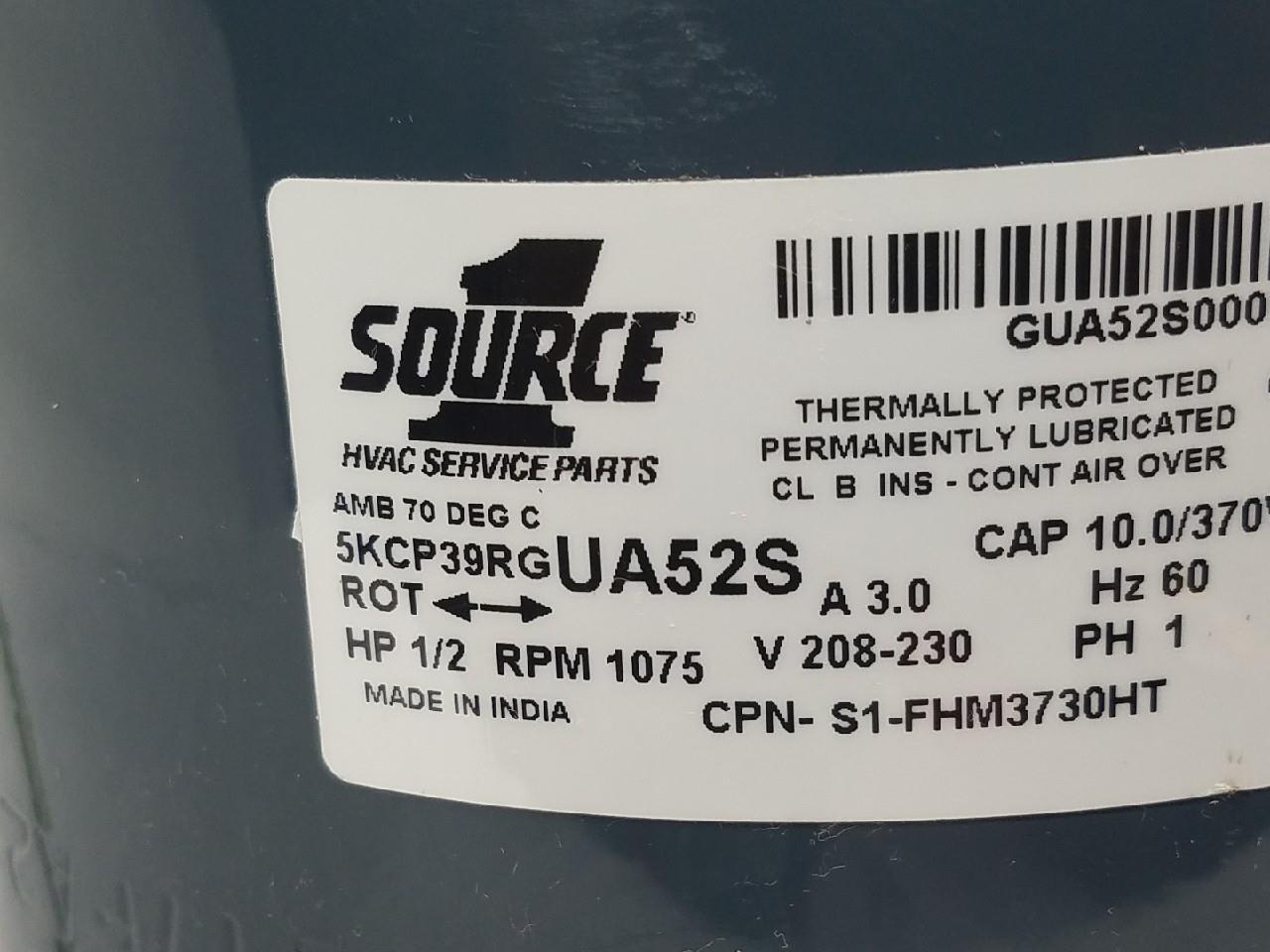 High Ambient Condenser Motor S1-FHM3730HT, 1056S, FSE1056SF, 3730, D907, 1862