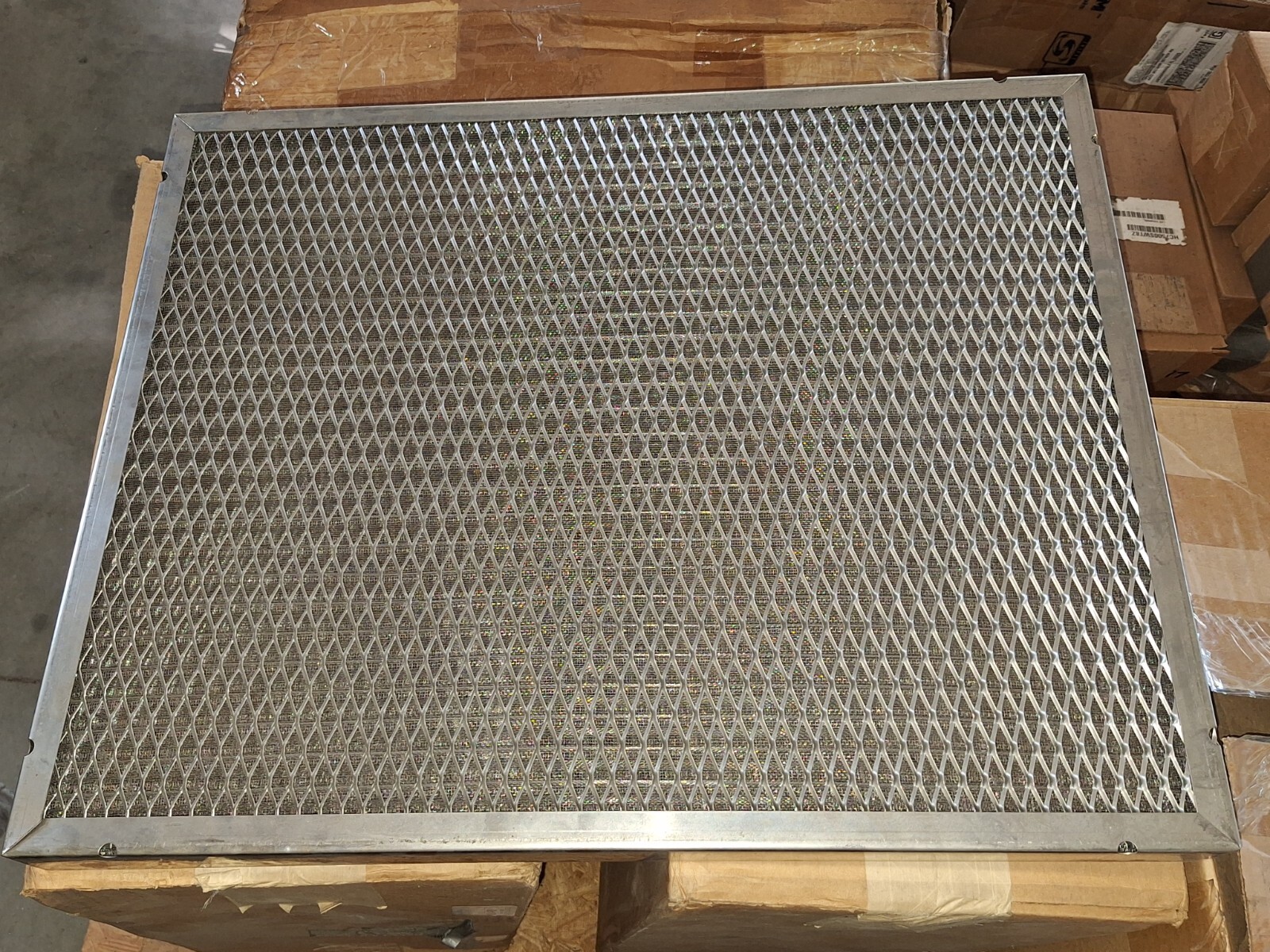 Lot of 6 AAF 20x25x2 HVAC FURNACE Aluminum Electrostatic Air Filters PERMANENT