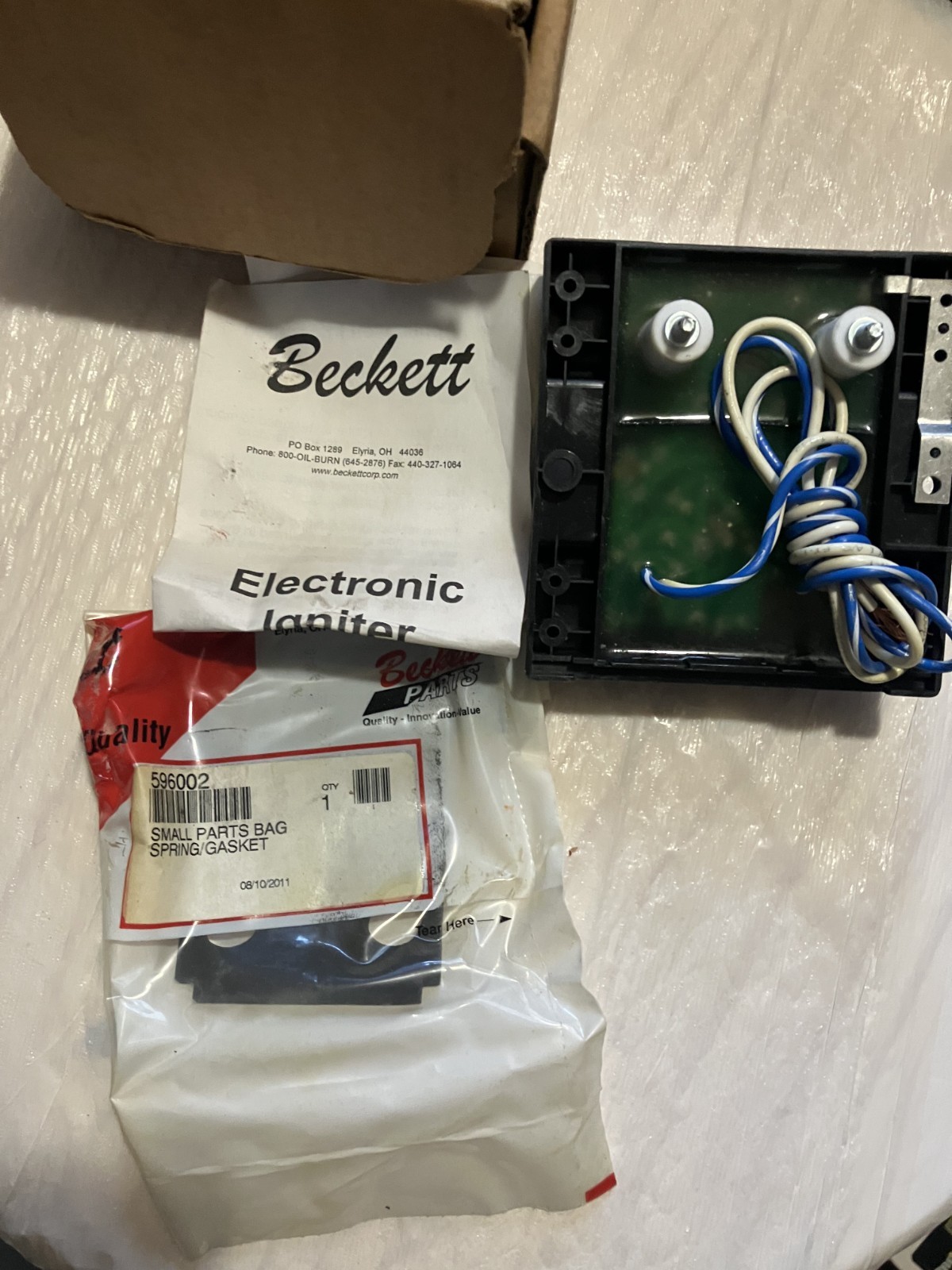 Beckett 51838U 120VAC 60Hz Electronic Oil Ignitor