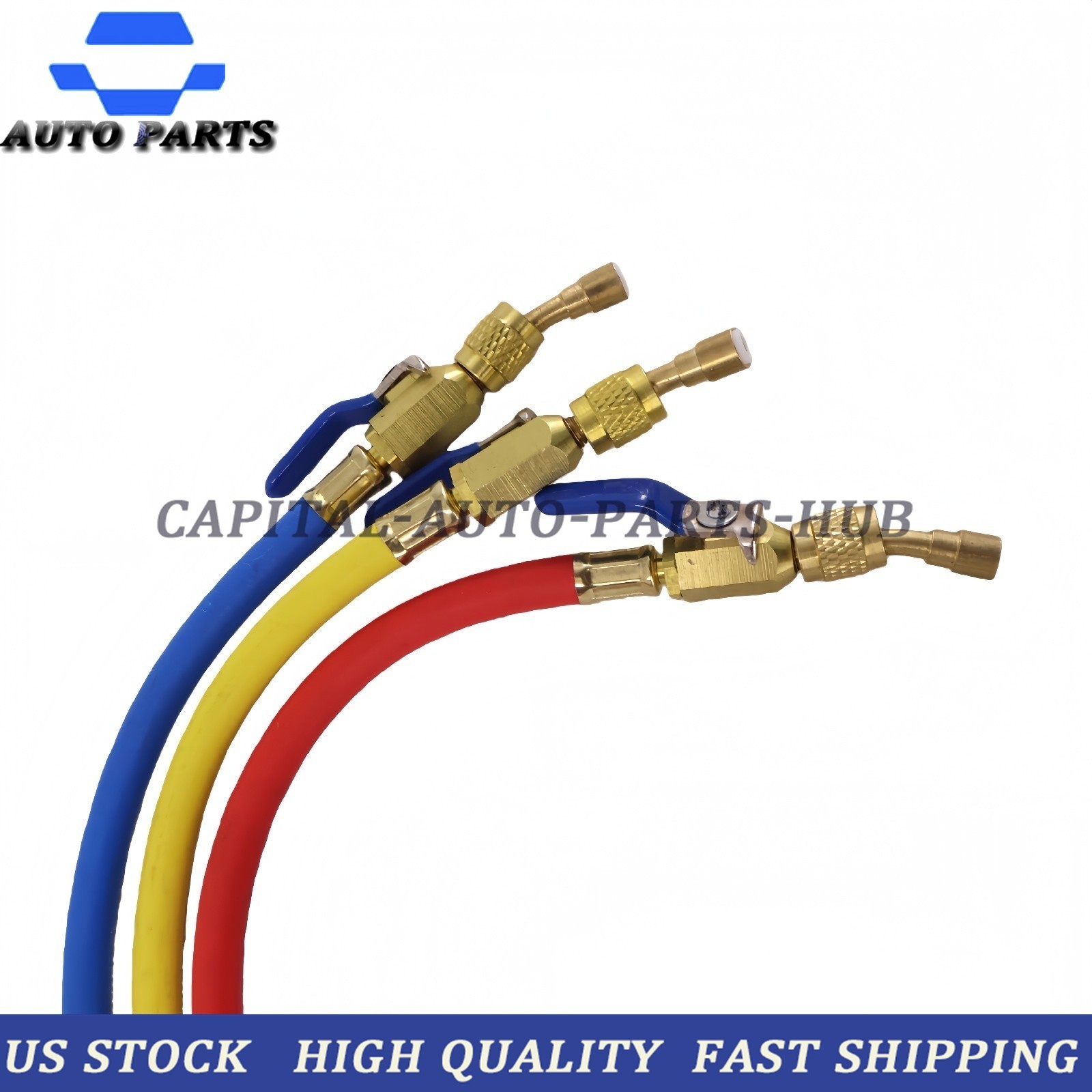 3Pack 29986 Plus II 1/4″ Hose with Compact Ball Valve 72″ for R-410A Refrige USA