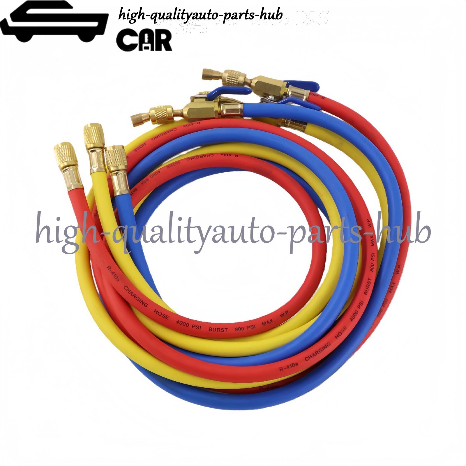 3Pack 29986 Plus II 1/4″ Hose with Compact Ball Valve 72″ for R-410A Refrige US