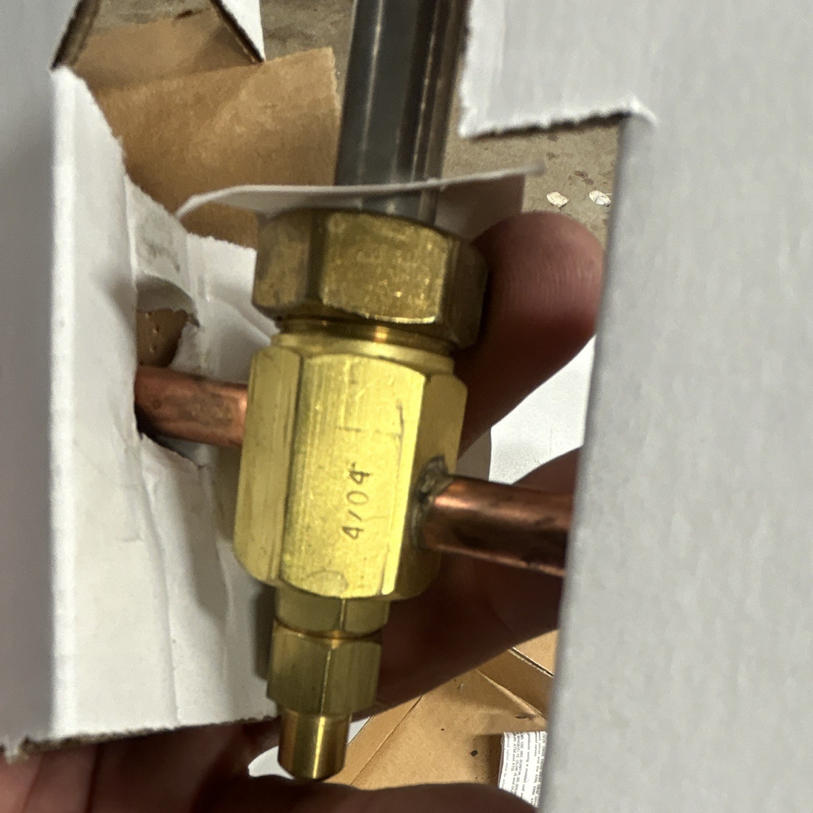 Sporlan ME6S130 Solenoid Valve 3/8 ODF Solder Brass/Copper Less Coil