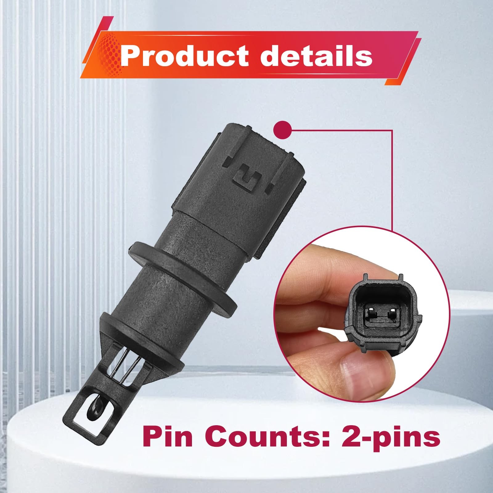 Air Intake Charge Temperature Sensor Compatible with Chrysler, Dodge, Jeep IA…