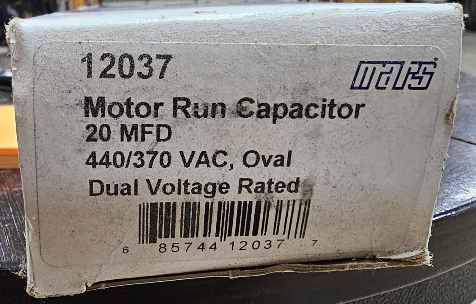 Mars 12037 Motor Run Capacitor 20 MFD 440/370 VAC Dual Voltage