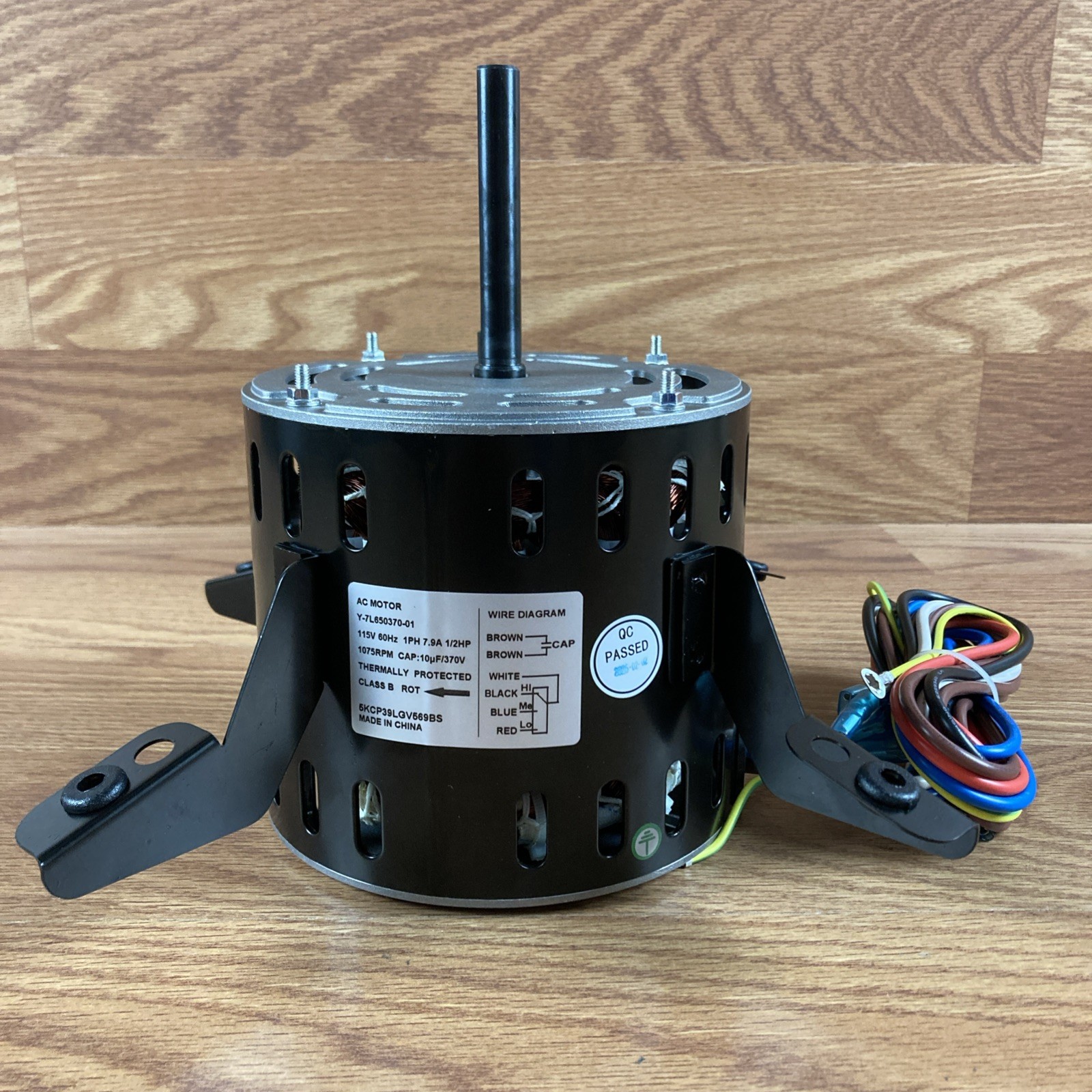 Blower Motor 5KCP39LGV569BS Replacement 1/2HP 1075RPM 3SPD 115V HC43TE113
