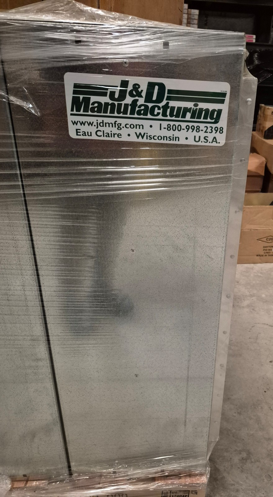 Wallmaster VF36DM 36″ Box Exhaust Fan, 3 Blade, 10500 cfm J&D Manufacturing