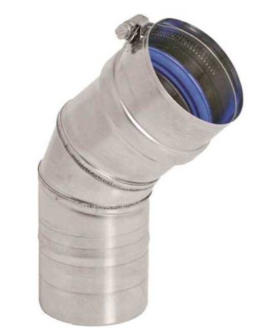 Dura Vent FSELB4503 3″ FasNSeal 45 deg Elbow – stainless steel