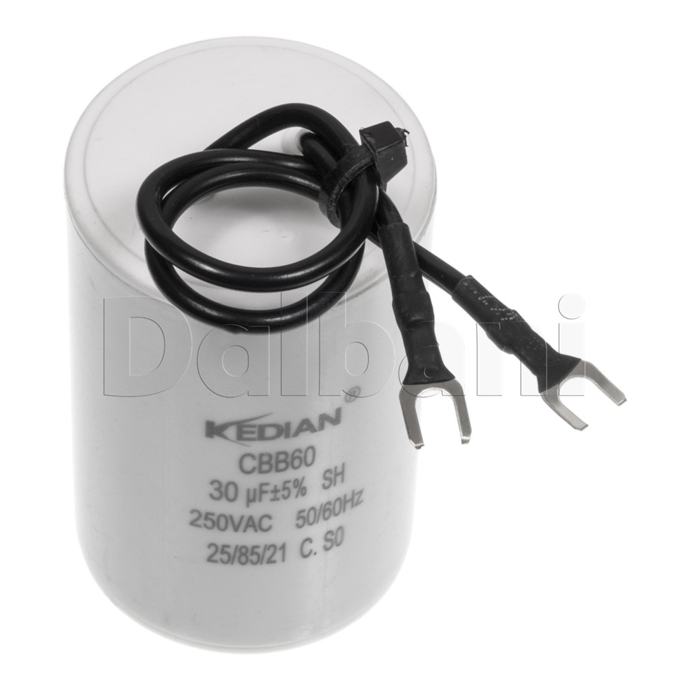 New 30UF 250VAC Wire Motor Run Capacitor CBB60 HVAC 30MFD 25/85/21 30X60 250V