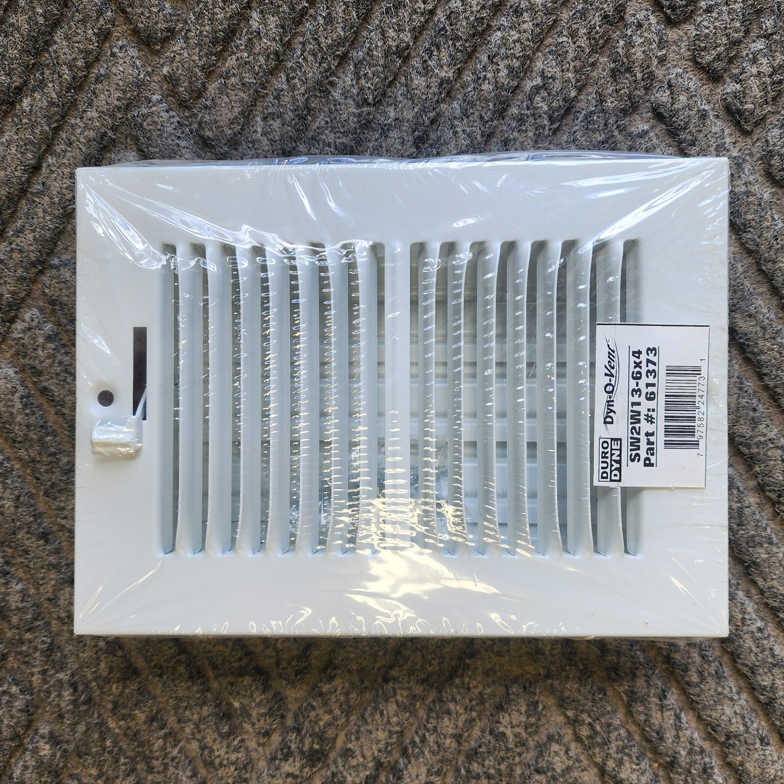 Fits 6″ x 4″ Opening, White Steel Vent Cover Steel HVAC Supply Register Grille