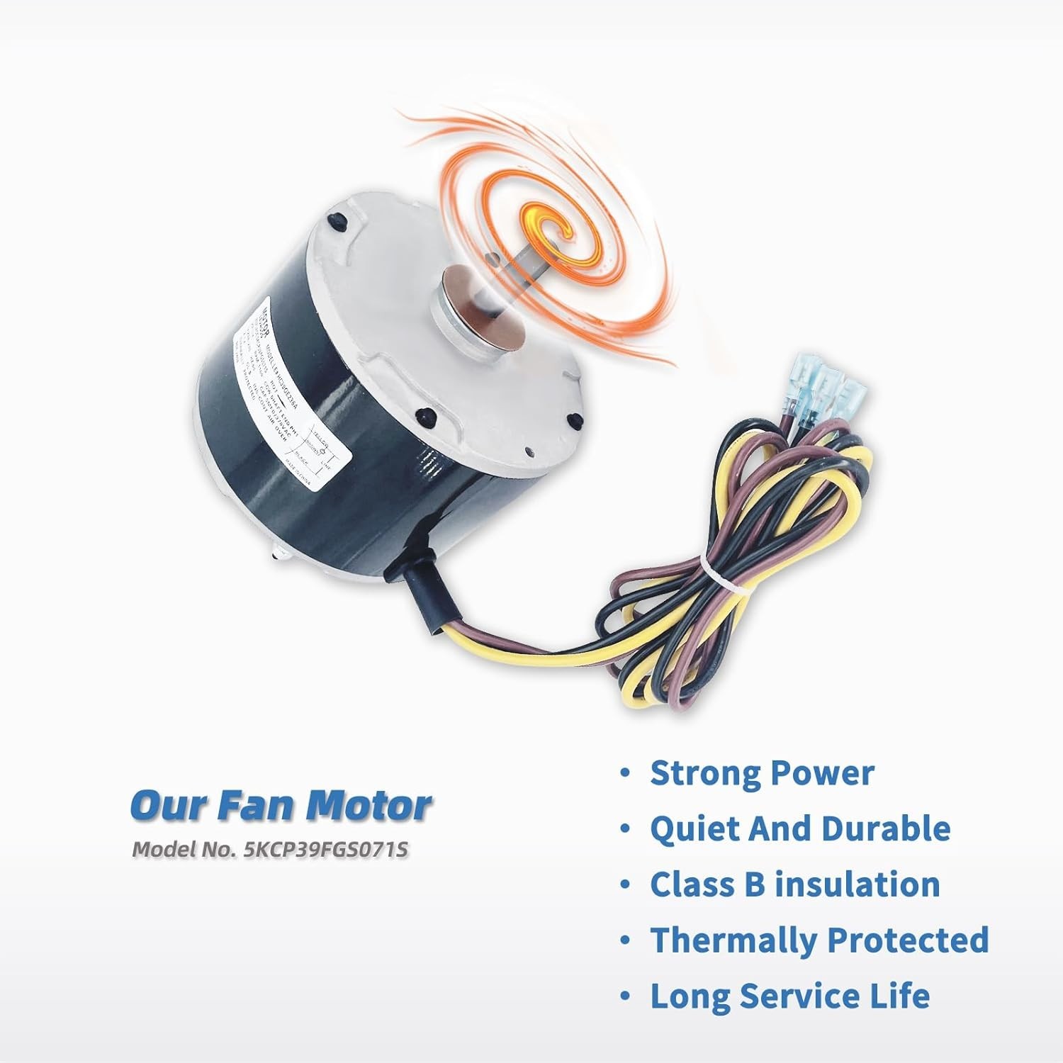 For GE Genteq Carrier 3905 5KCP39BGS071S 1/4 HP Condenser Fan Motor w/ Capacitor