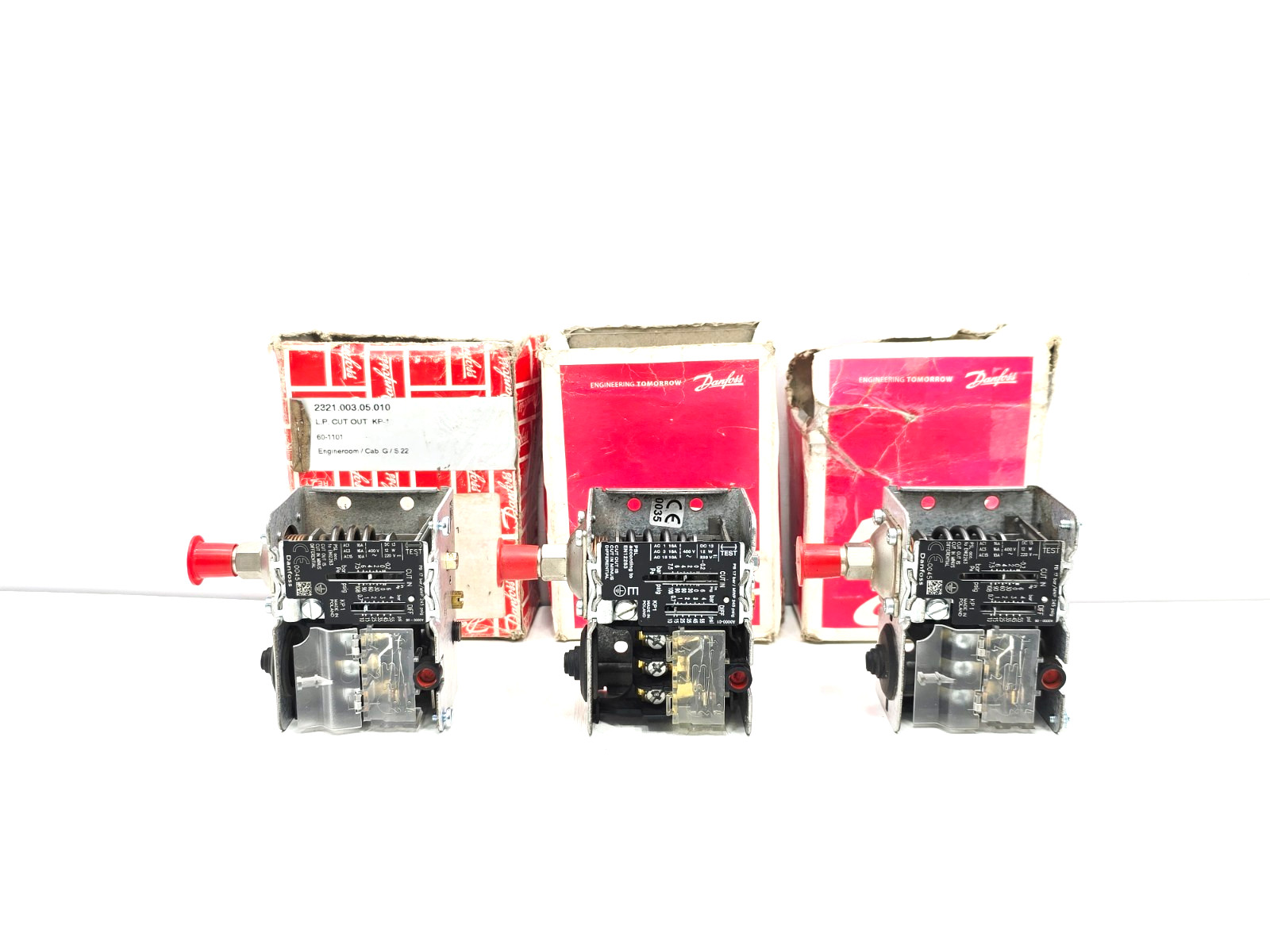 Danfoss KP1 060-110166 Low Pressure Control Switch Pack of 3