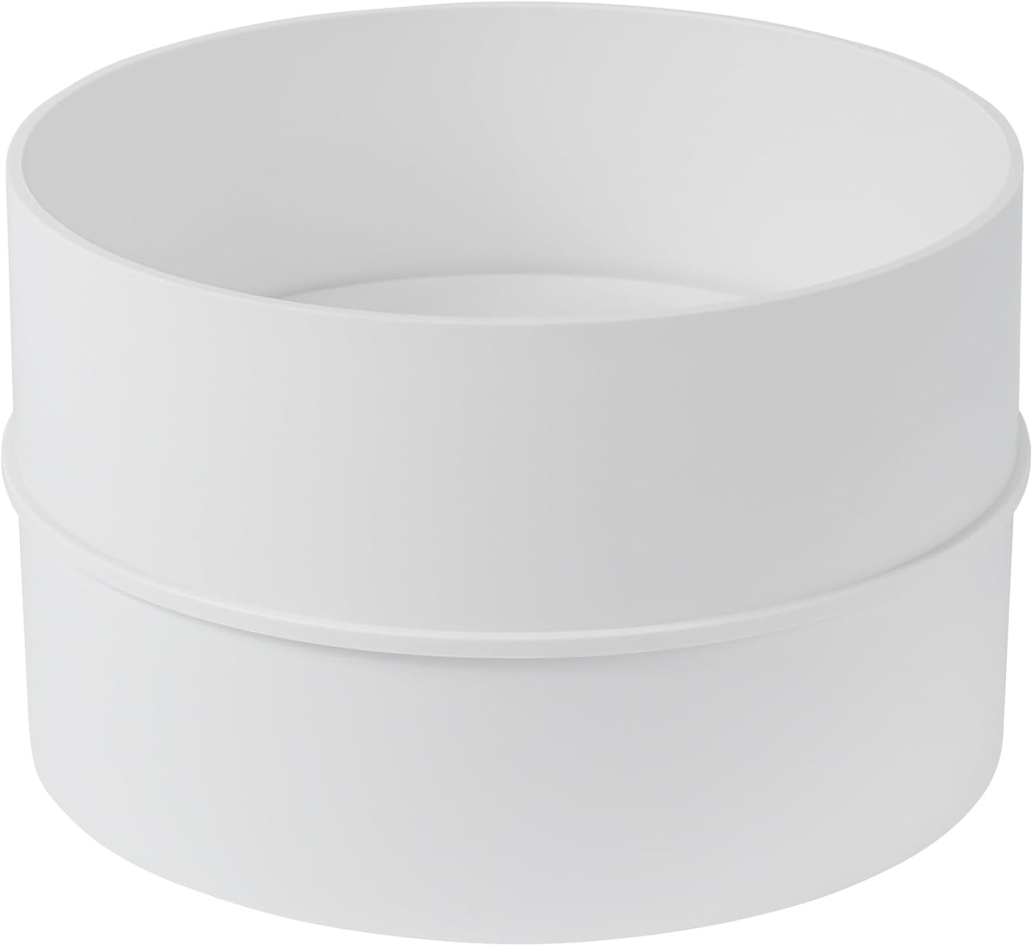 4″ Inch Backdraft Damper – Pack of 2 – White Plastic One-Way Airflow Ducting Ins