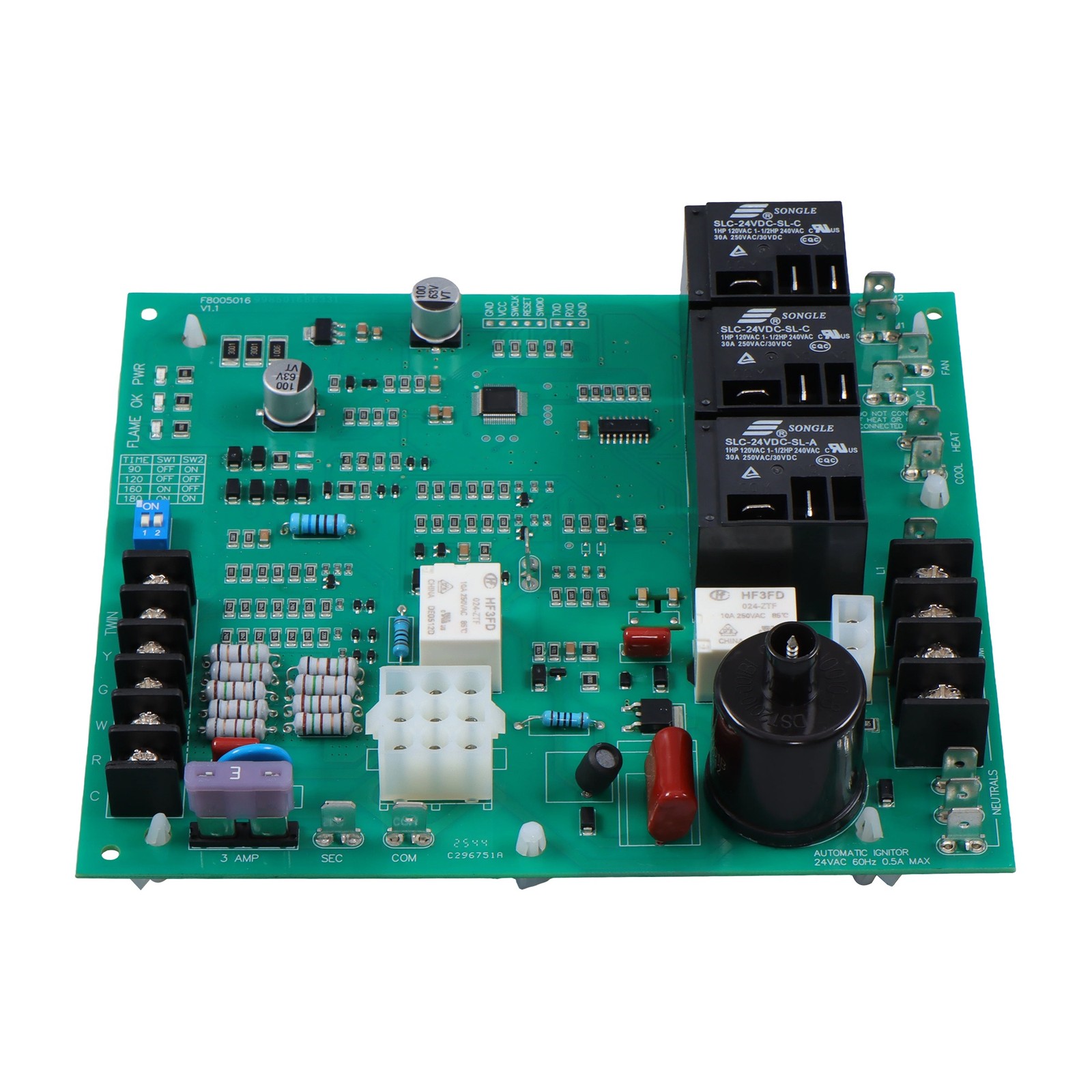 ICM292 Furnace Control Board 62-24140-02 62-24140 Ignition Control Circuit Board