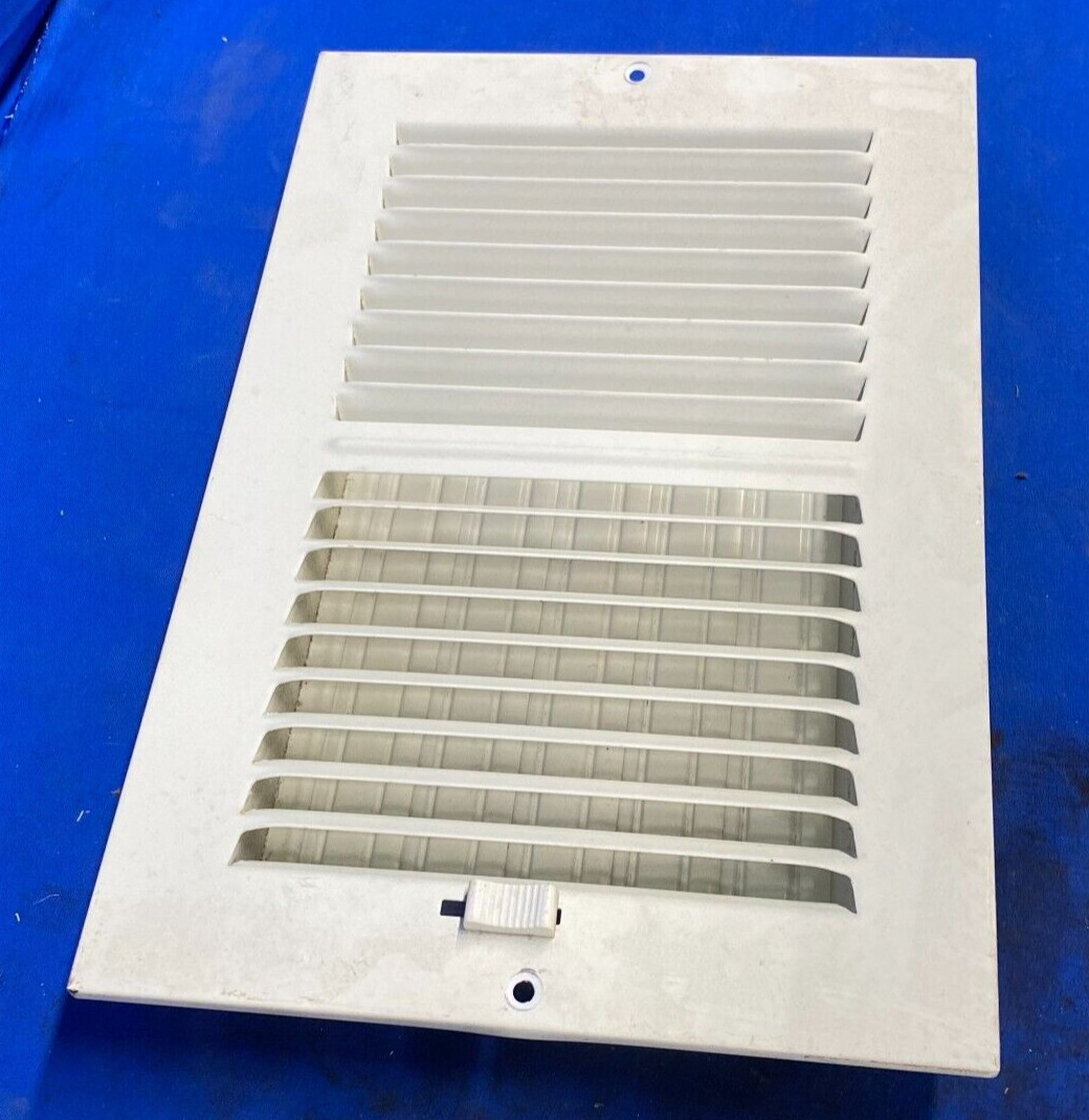 TWO-WAY SIDEWALL /CEILING REGISTER OAD: 11-3/4″X7-3/4″x1″ WHITE COLOR
