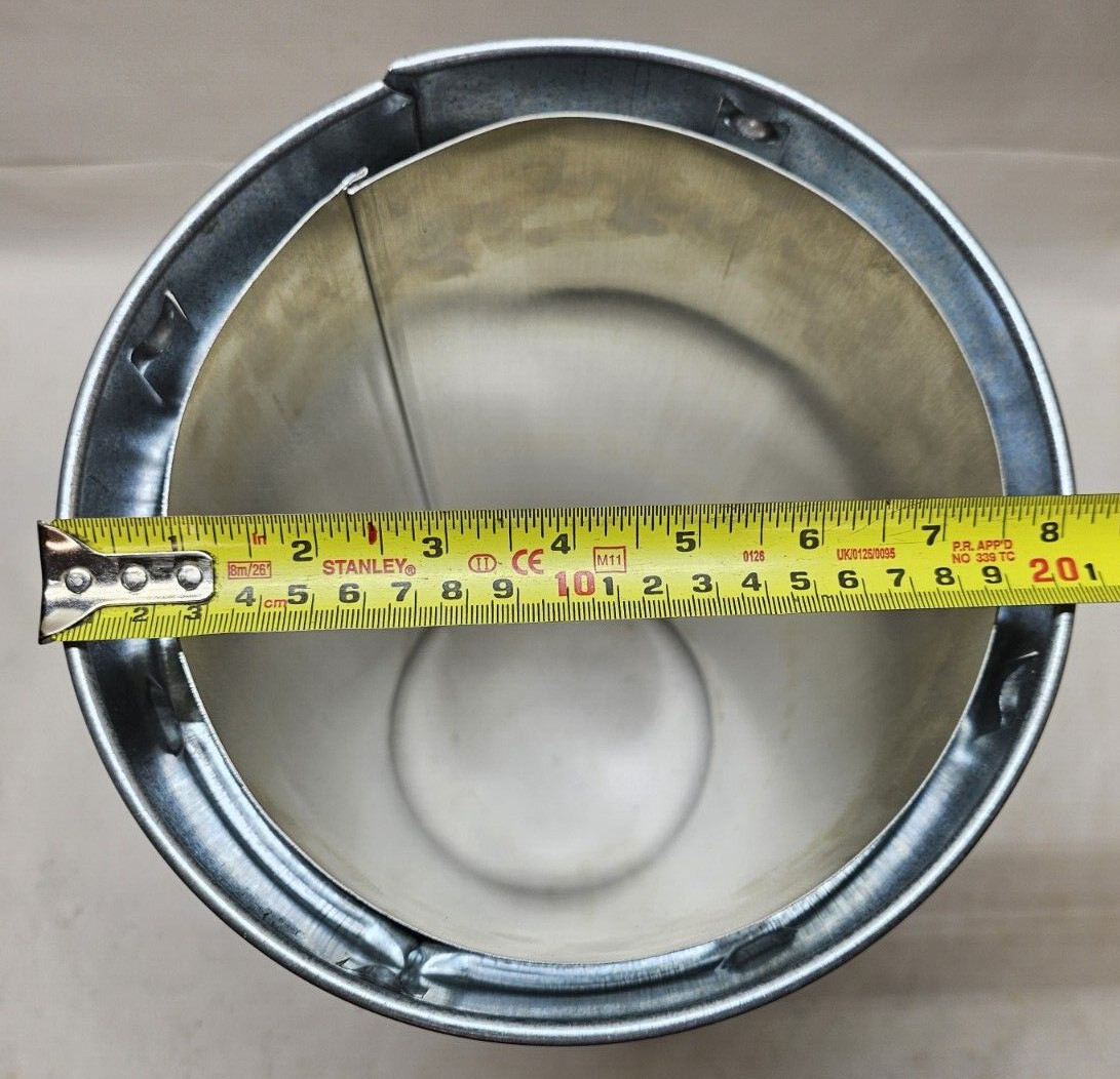 DuraVent 8″ Inner Diameter Aluminum Type B Gas Vent Round Rigid Pipe 8GV18