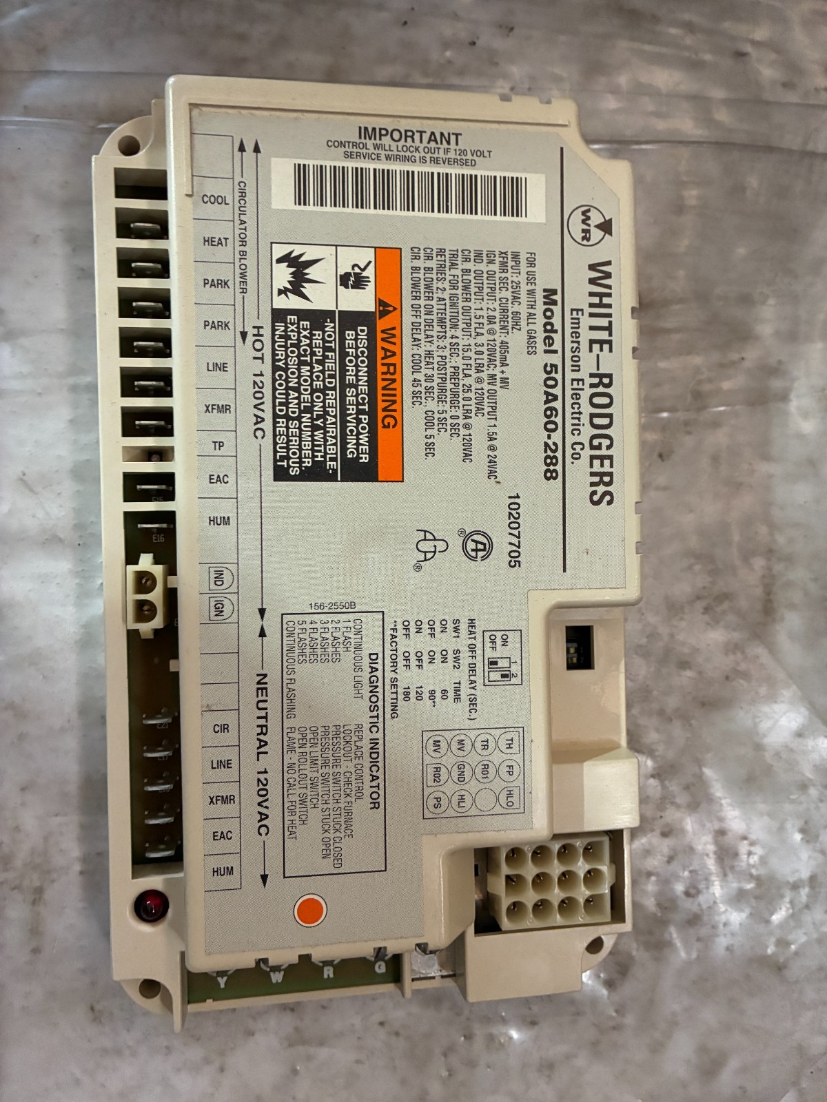 Trane Service First CNT01849 Control Board 1 stage OEM