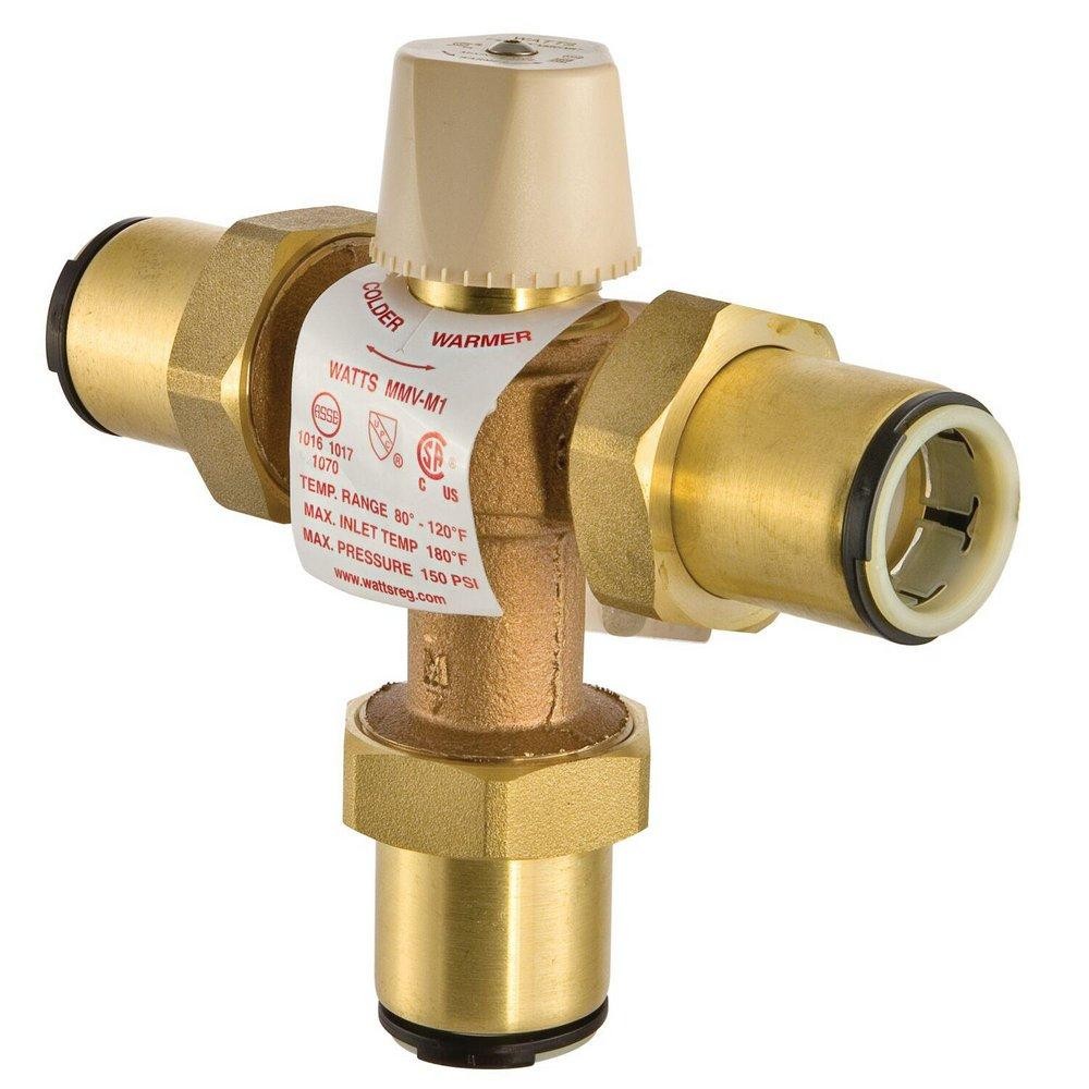 WATTS 0559164 THERMOSTATIC MIXING VALVE 1/2″ LEAD FREE 150 PSI QUICK CONNECT
