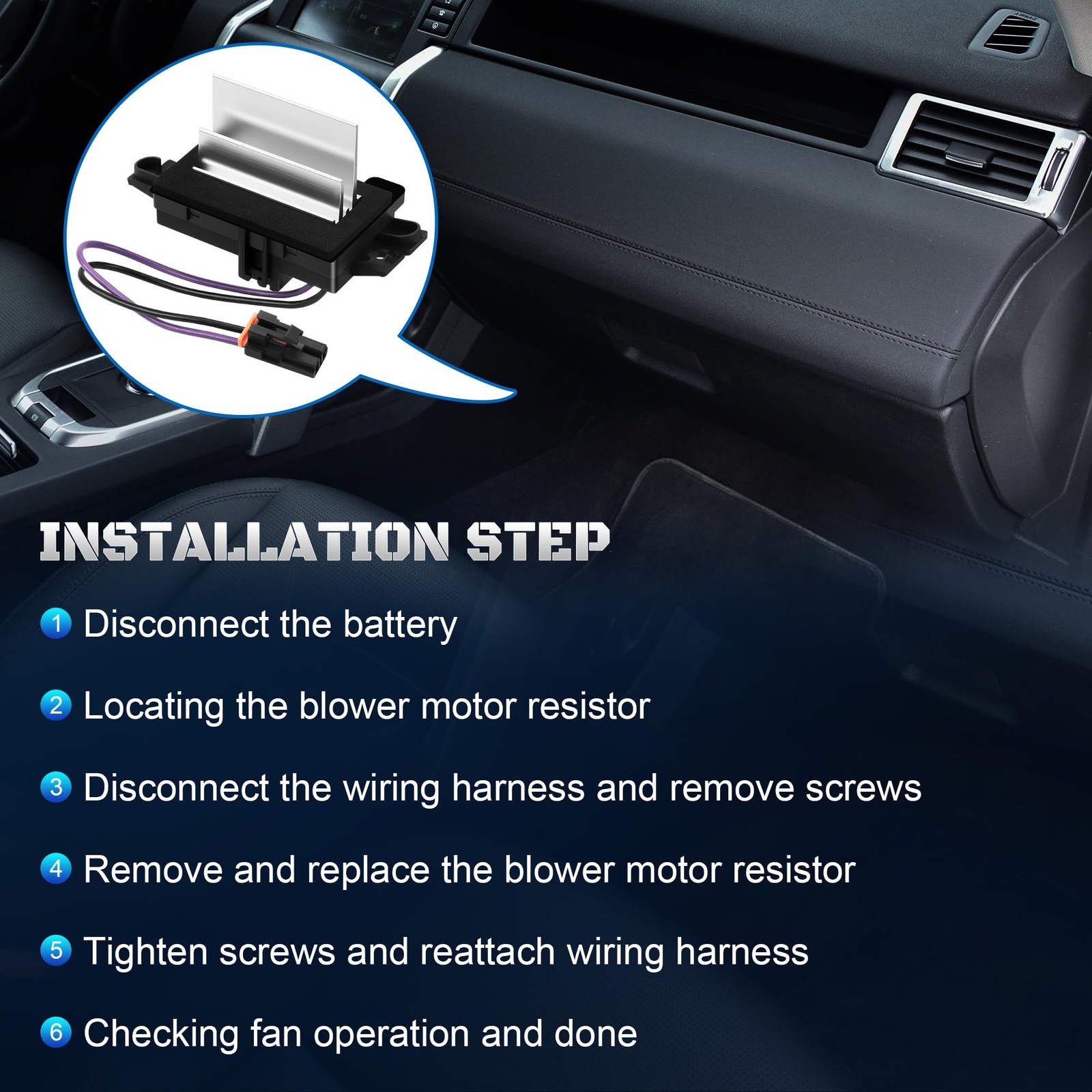 HVAC Blower Motor Resistor Control Module Fit for 2003 2004 2005 2006 Chevy S…