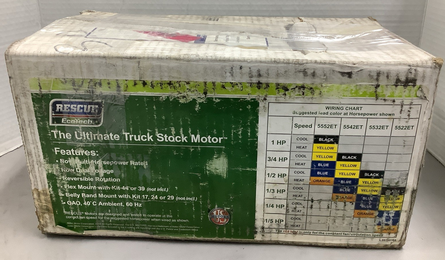 U.S. Motors 5532ET Rescue EcoTech Blower Motor 1/2HP 1075RPM (R106)