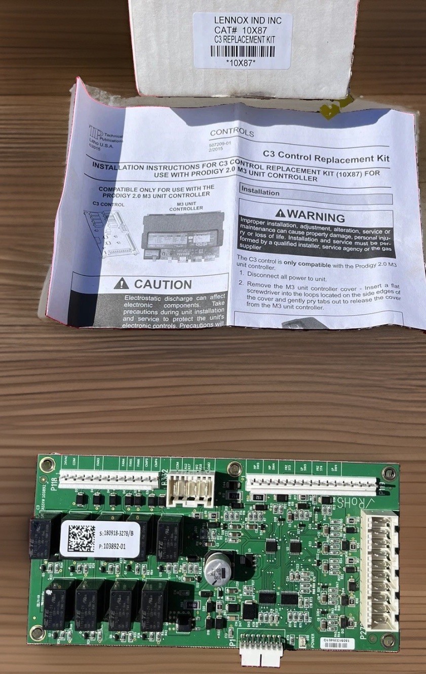 NEW Lennox C3 Control Replacement Kit Prodigy 2.0 M3 Unit Controller OEM HVAC