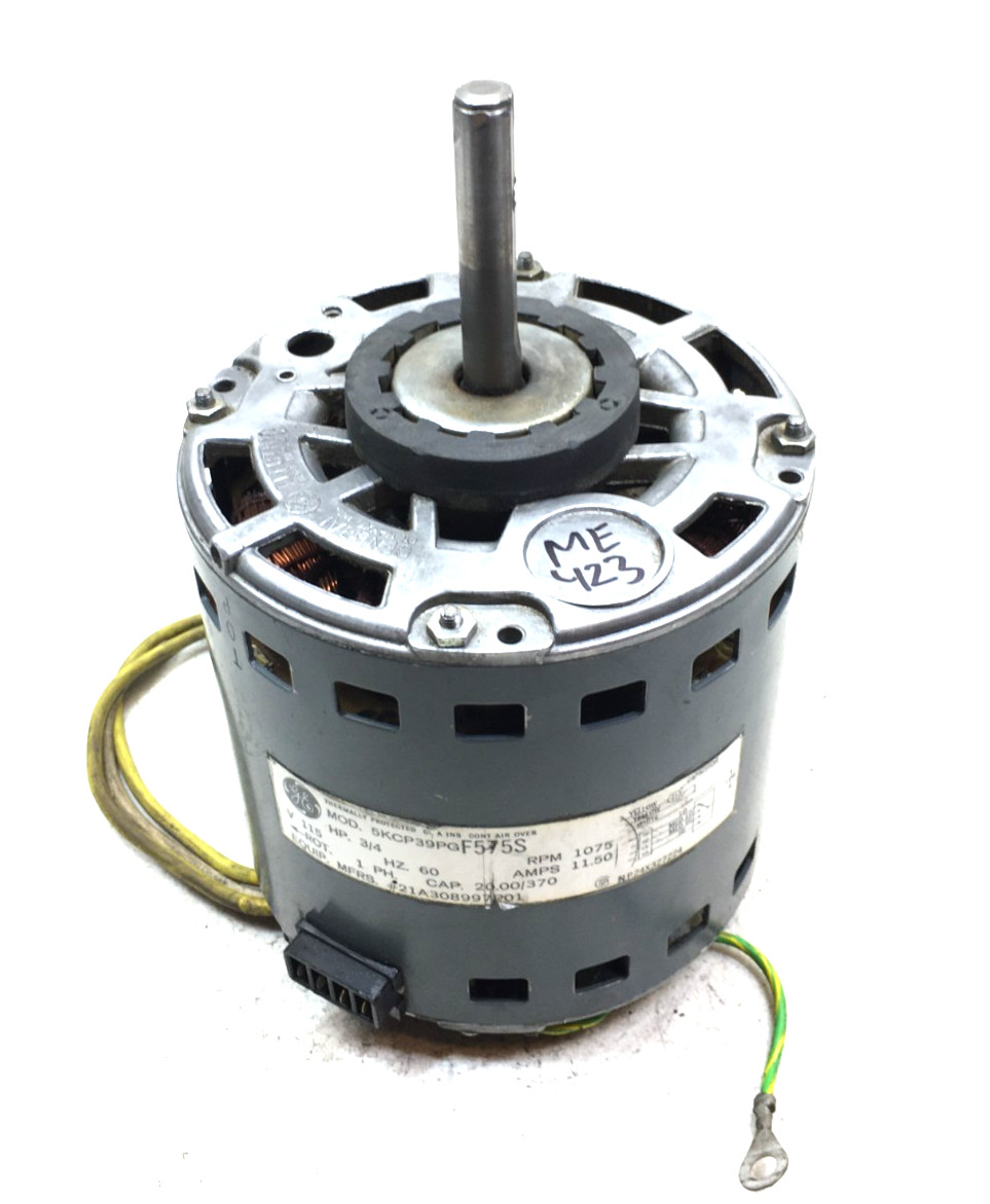 GE 5KCP39PGF575S 21A308997P01 Blower Motor 3/4HP 1075RPM 1PH 115V used #ME423