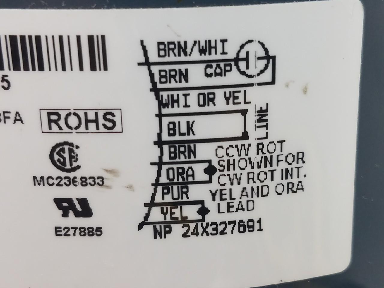 High Ambient Condenser Motor S1-FHM3730HT, 1056S, FSE1056SF, 3730, D907, 1862