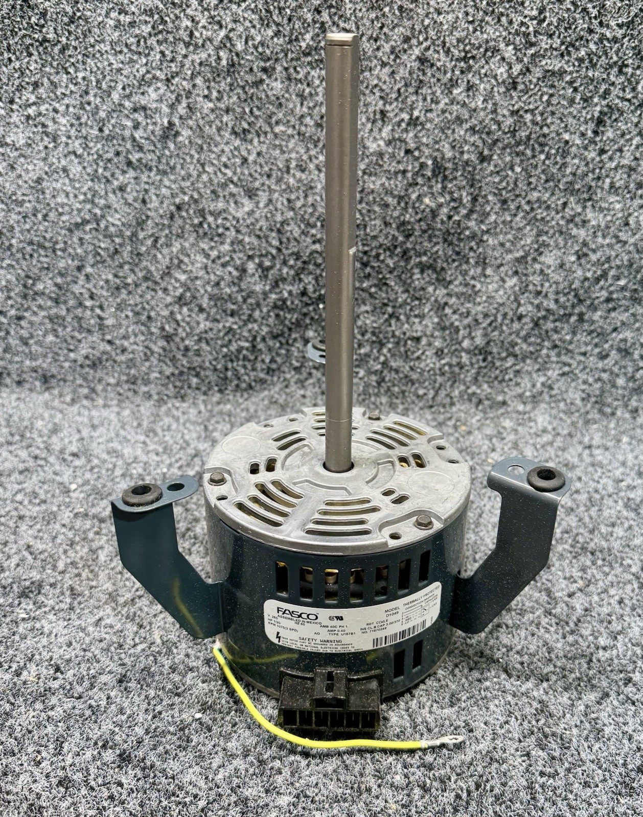 FASCO D1049 OEM Condenser Fan Motor 265V, 1/20 HP, 3 Speeds