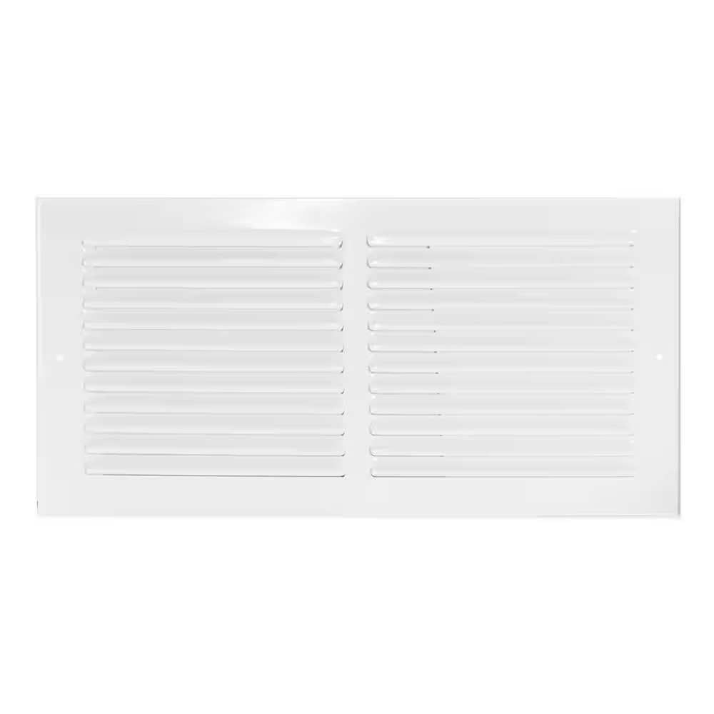 14 In. X 6 In. Steel Return Air Grille, White